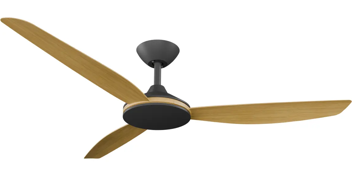 [CON-356B-BA] Calibo Condor 56" DC Smart Ceiling Fan with Remote Control | Bamboo (Black)