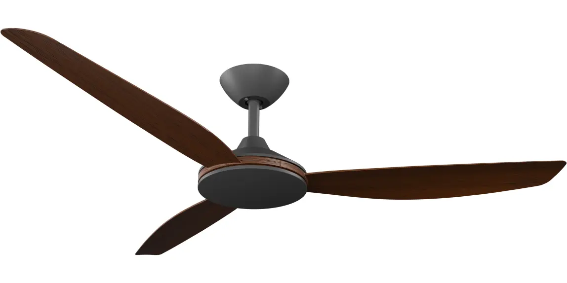 [CON-356B-KO] Calibo Condor 56" DC Smart Ceiling Fan with Remote Control | Koa (Black)