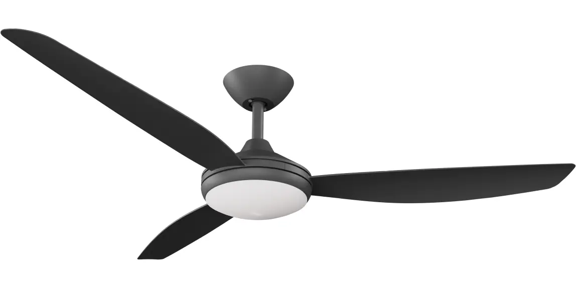 [CON-356-BK-L] CONDOR 56" DC Smart Ceiling Fan with LED Light and Remote Control (Black)