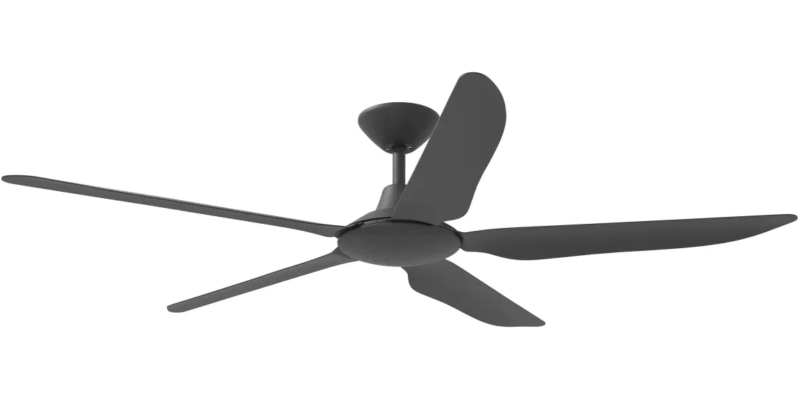 [STO-556-BK] Calibo Storm 56" (1430mm) 5 Blade Indoor/Outdoor DC Ceiling Fan and Remote (Black)