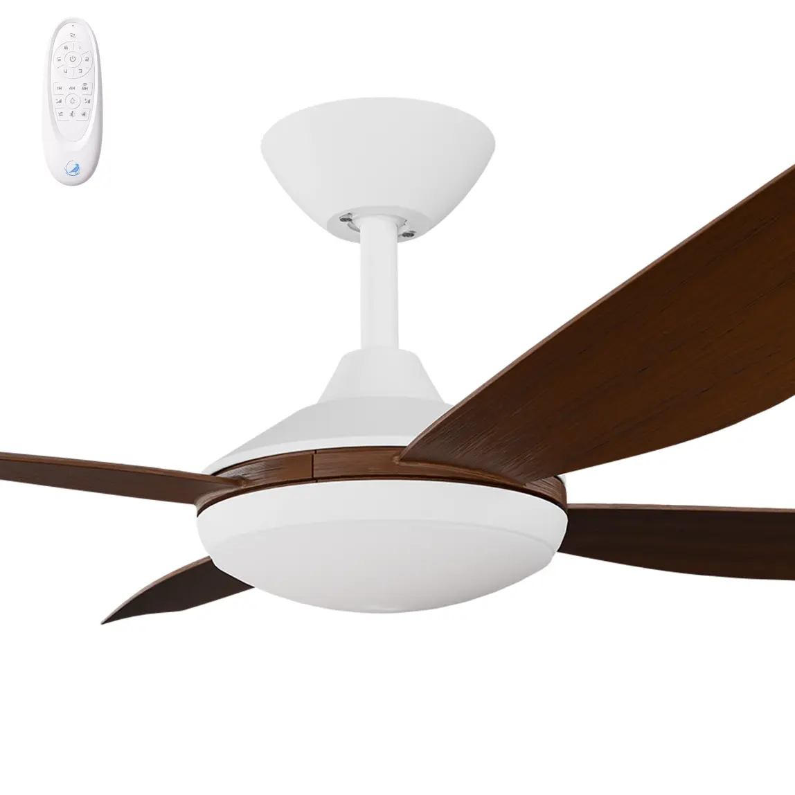 Calibo Vanga 48" DC Smart Ceiling Fan with LED Light and Remote Control | Koa