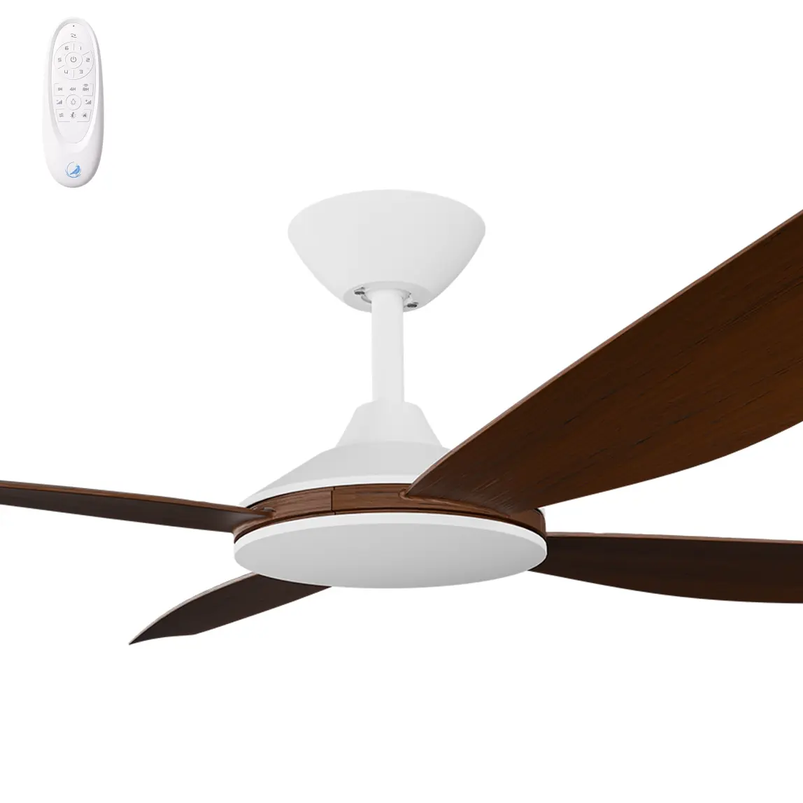 [VAN-456B-KO] Calibo Vanga 56" DC Smart Ceiling Fan with Remote Control | Koa (Black)