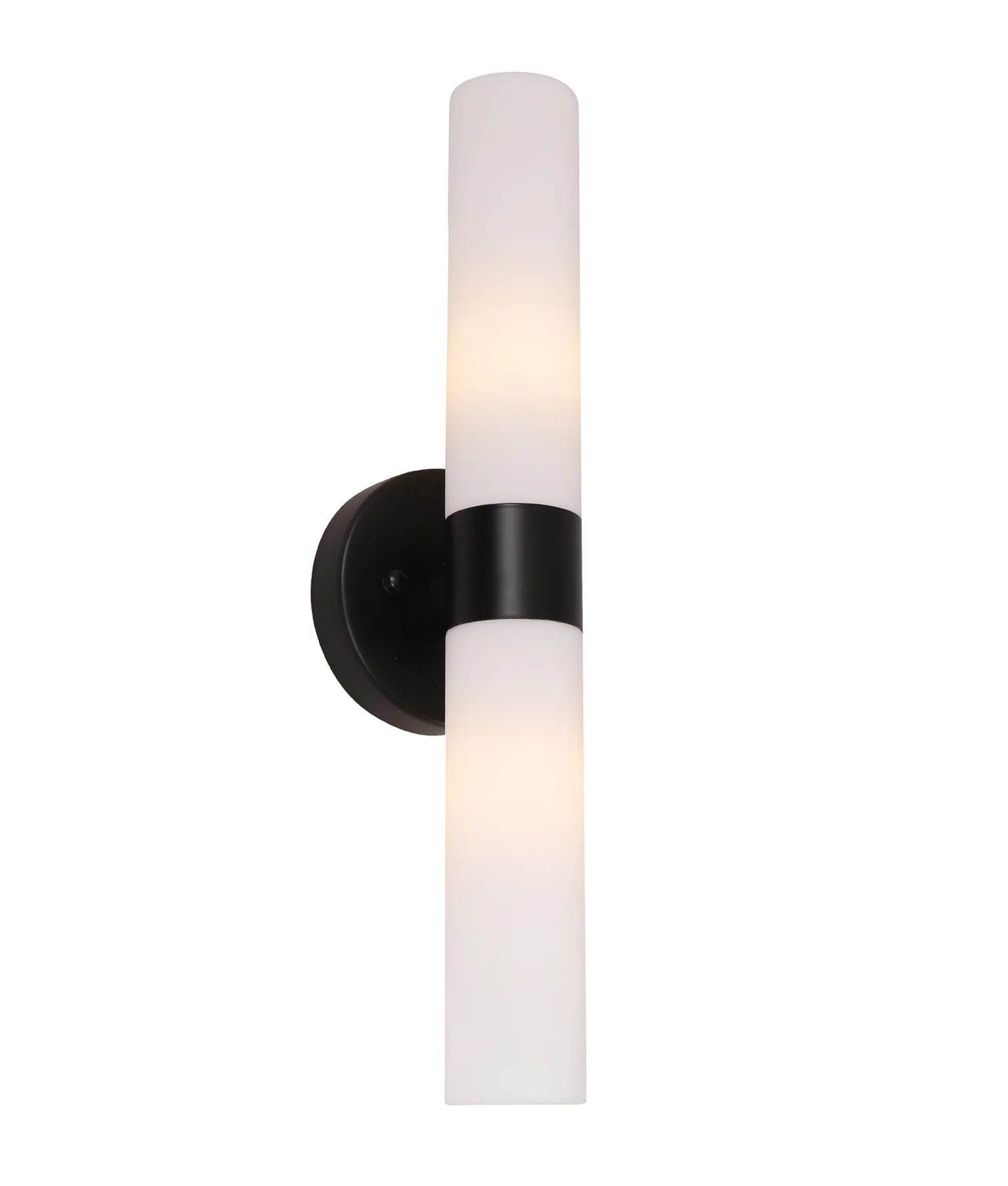 [VARA1] VARA UP/DOWN OPAL GLASS WALL LIGHTS (Black)