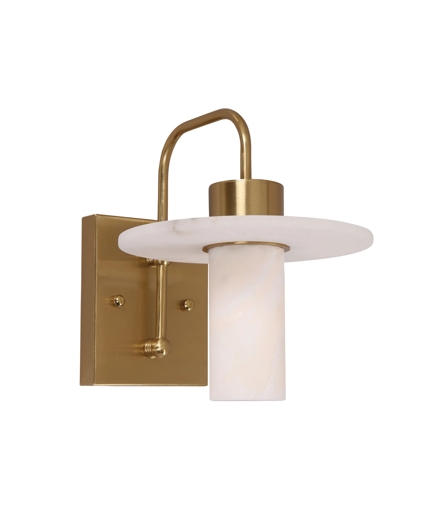 [LUCERNA-W1] LUCERNA ROUND HAT ALABASTER SHADE WALL LIGHT