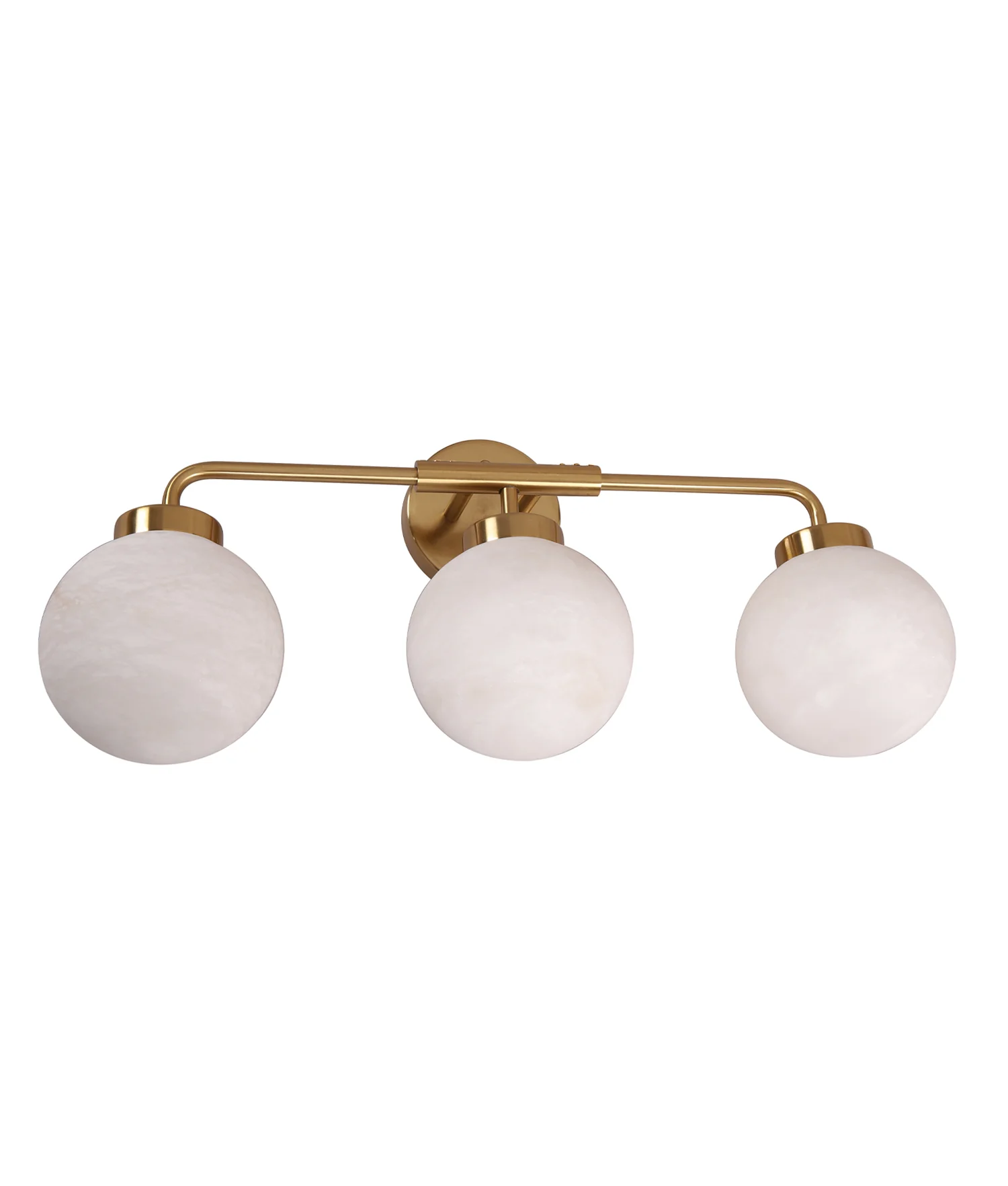 PALLA TRIPLE SPHERE ALABASTER ROUND WALL LIGHT