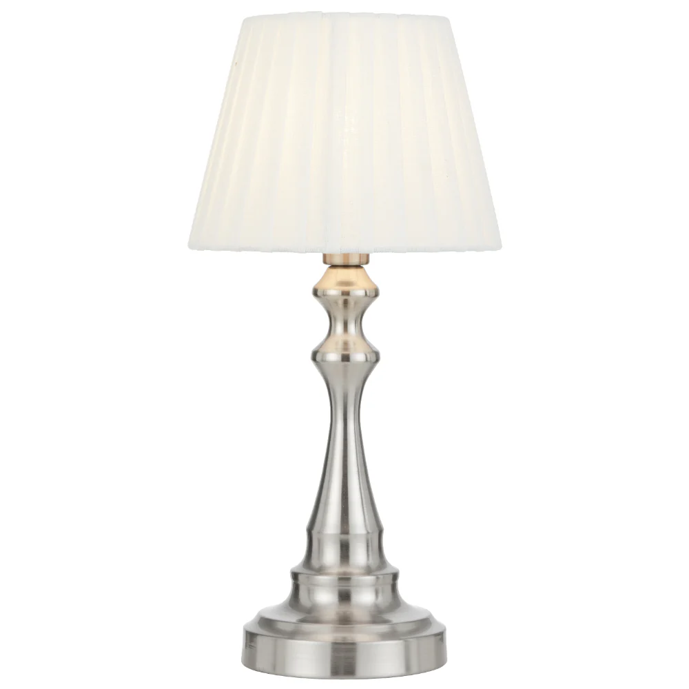[LOREN TL-NKIV] LOREN TOUCH TABLE LAMP (Nickel)