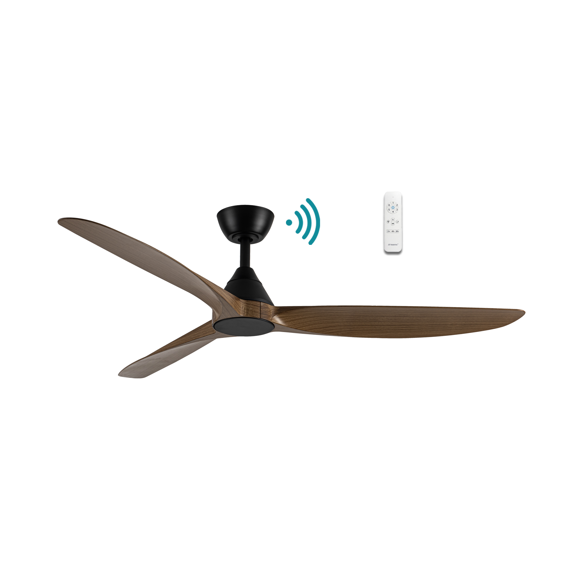 SEAFORTH DC 52″ SMART CEILING FAN WITH WIFI REMOTE CONTROL | TEAK