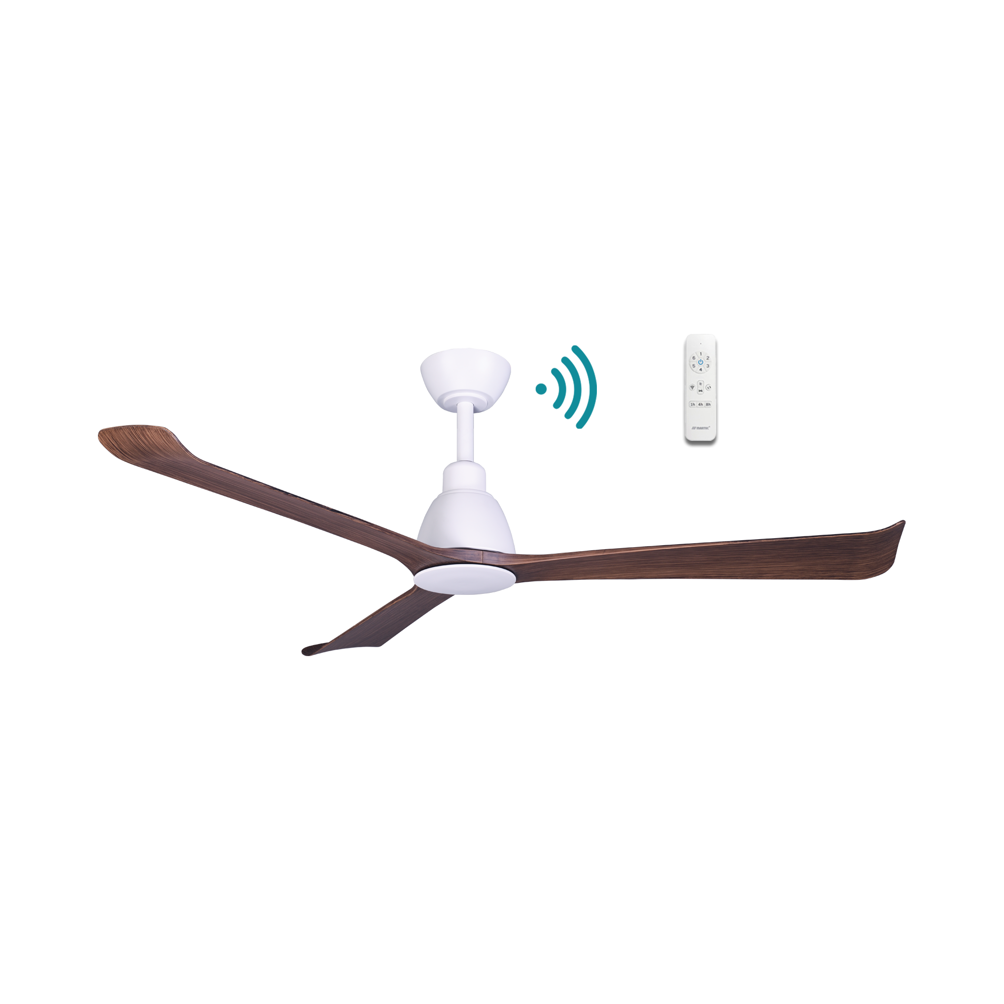 POLO 52" DC SMART CEILING FAN WITH WIFI REMOTE CONTROL | TIMBER