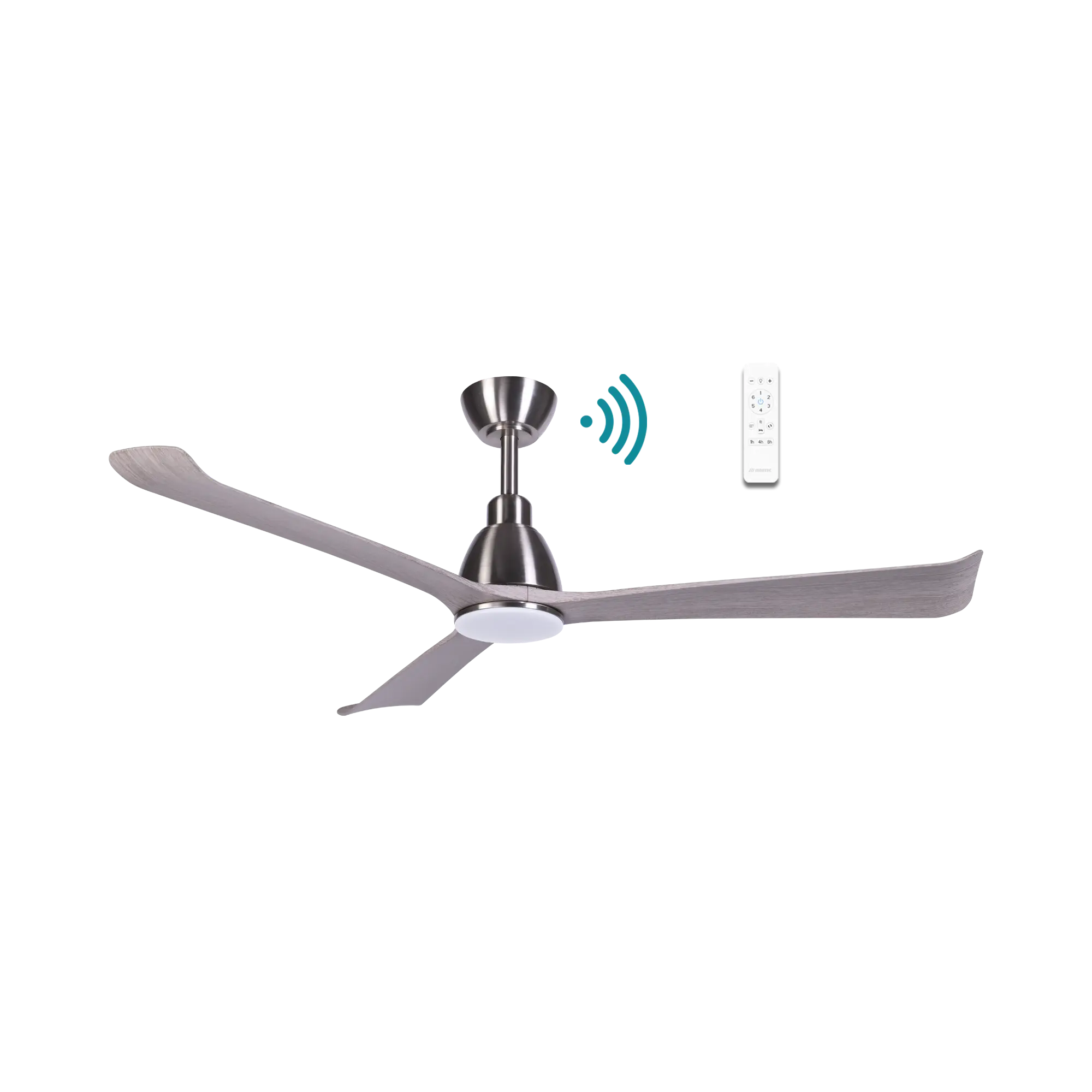 POLO DC 52" SMART CEILING FAN WITH WIFI REMOTE CONTROL + LED LIGHT | TIMBER
