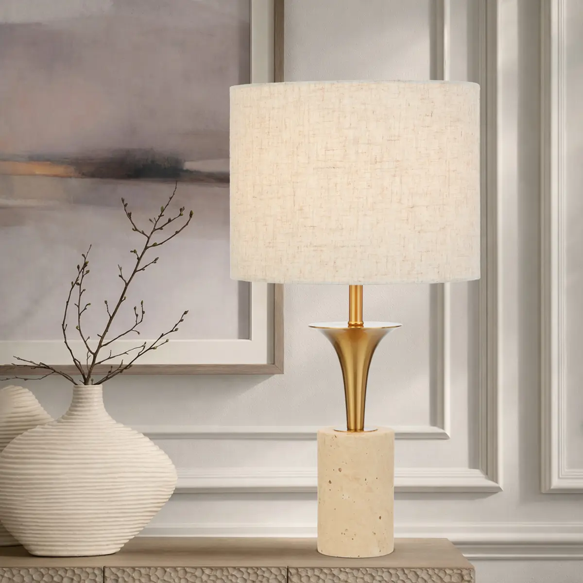 [RENARA TL-BEAG] RENARA TABLE LAMP (Antique Gold)