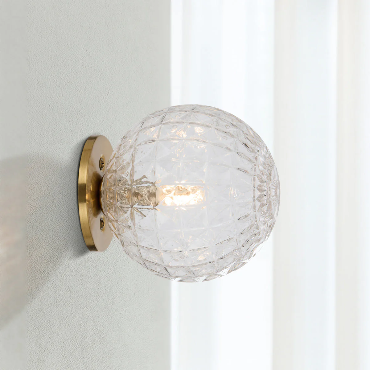 [GASTON WB-AGCLP] GASTON WALL LIGHT ANTIQUE GOLD (Clear)