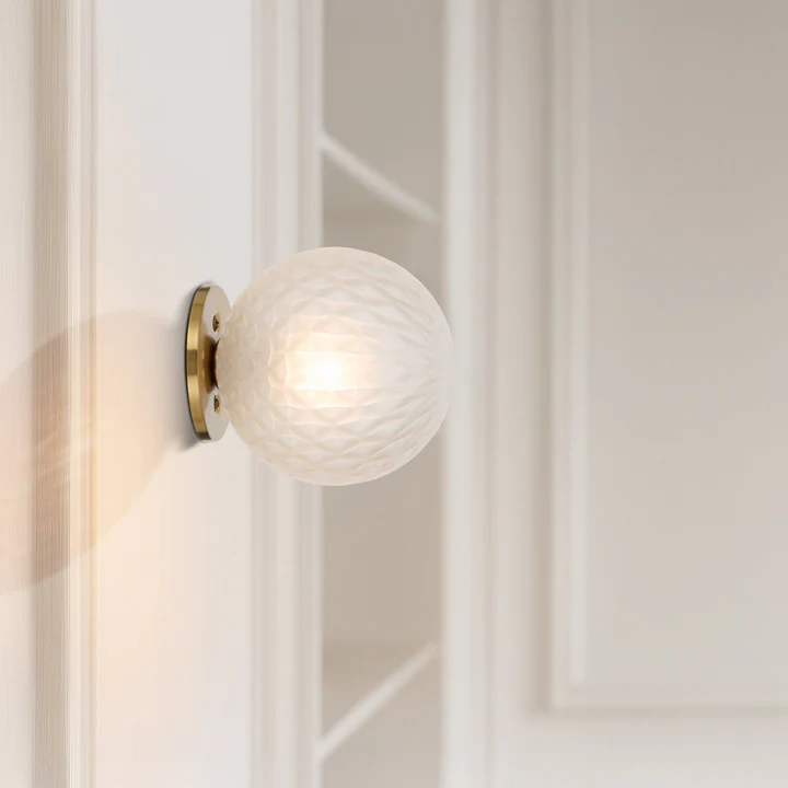 [GASTON WB-AGFRT] GASTON WALL LIGHT ANTIQUE GOLD (Frost)