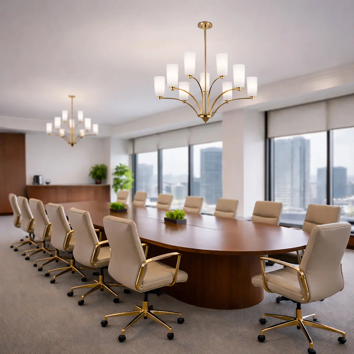 [BREVAN PE9-AGMB] BREVAN 9 LIGHT PENDANT (Antique Gold)