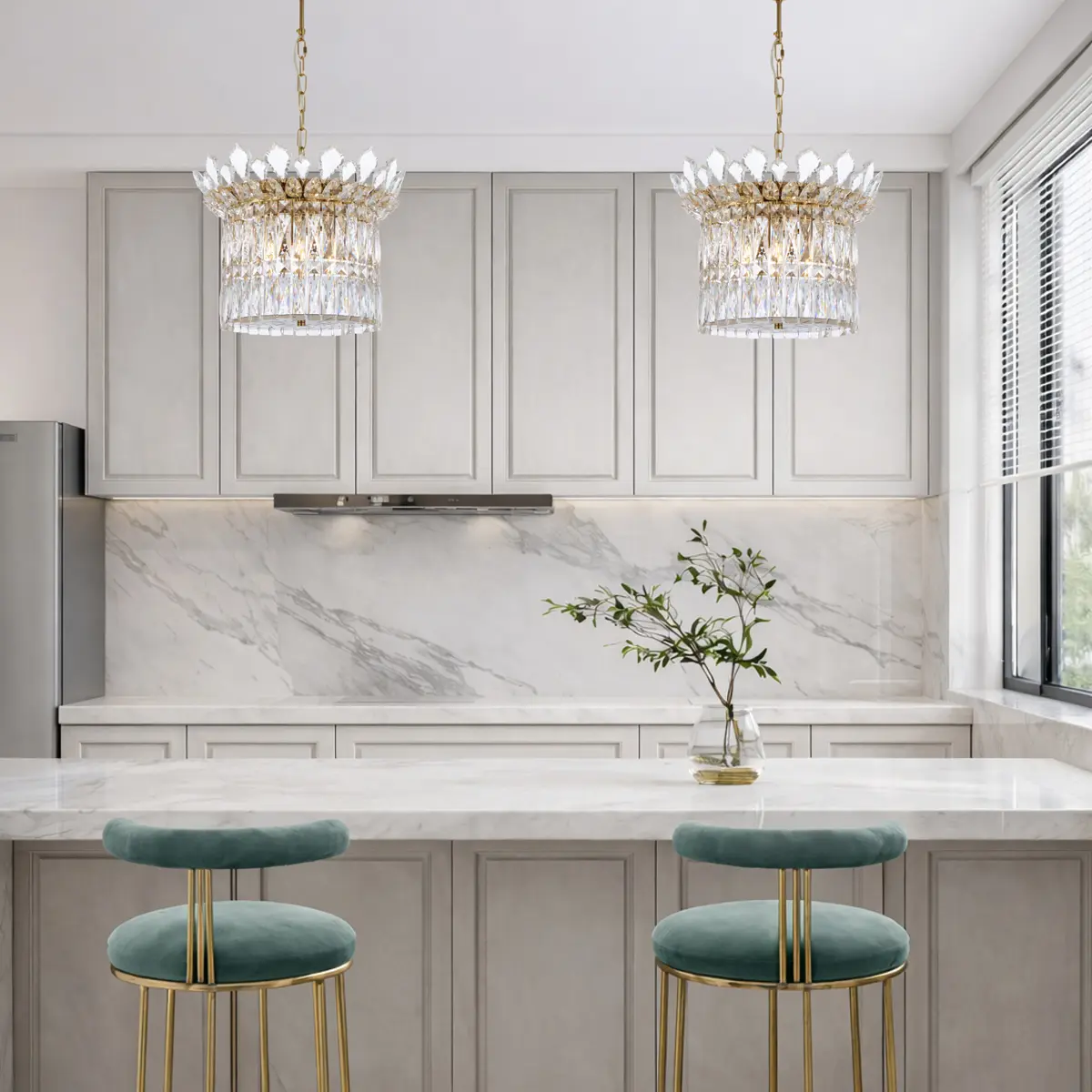 VIRELL 6 LIGHT PENDANT (Gold)