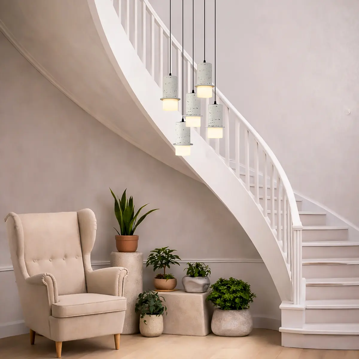 [KOLISA PE5-WH] KOLISA 5 LIGHT PENDANT (White)