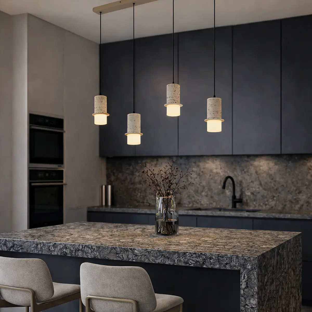 [KOLISA PE4B-WH] KOLISA 4 LIGHT PENDANT (White)