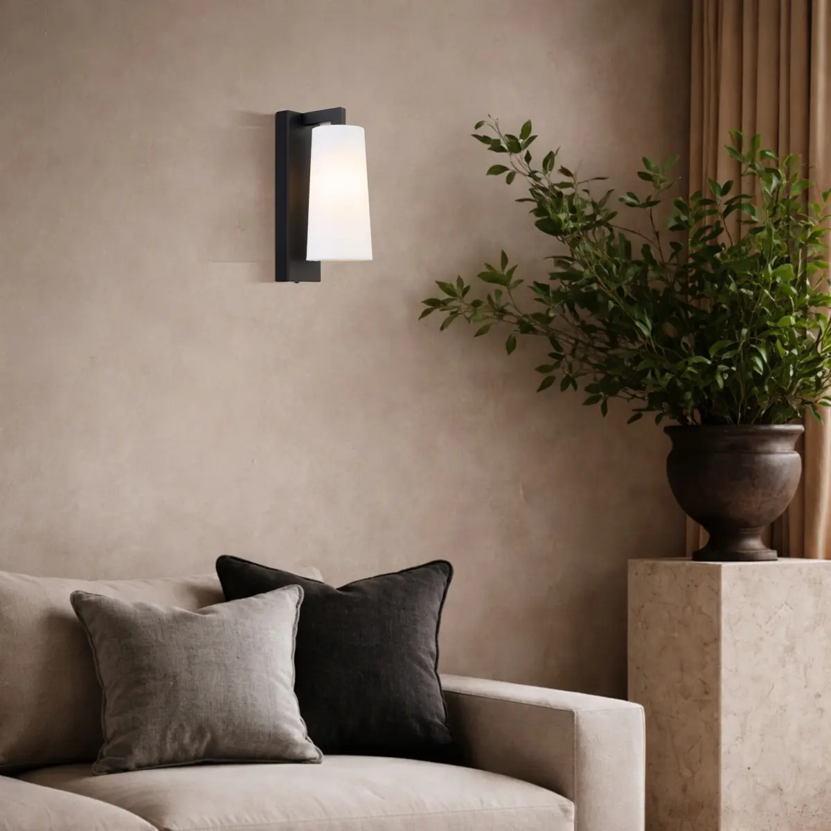 [LAVIS WB-BKIV] LAVIS WALL LIGHT (Black)