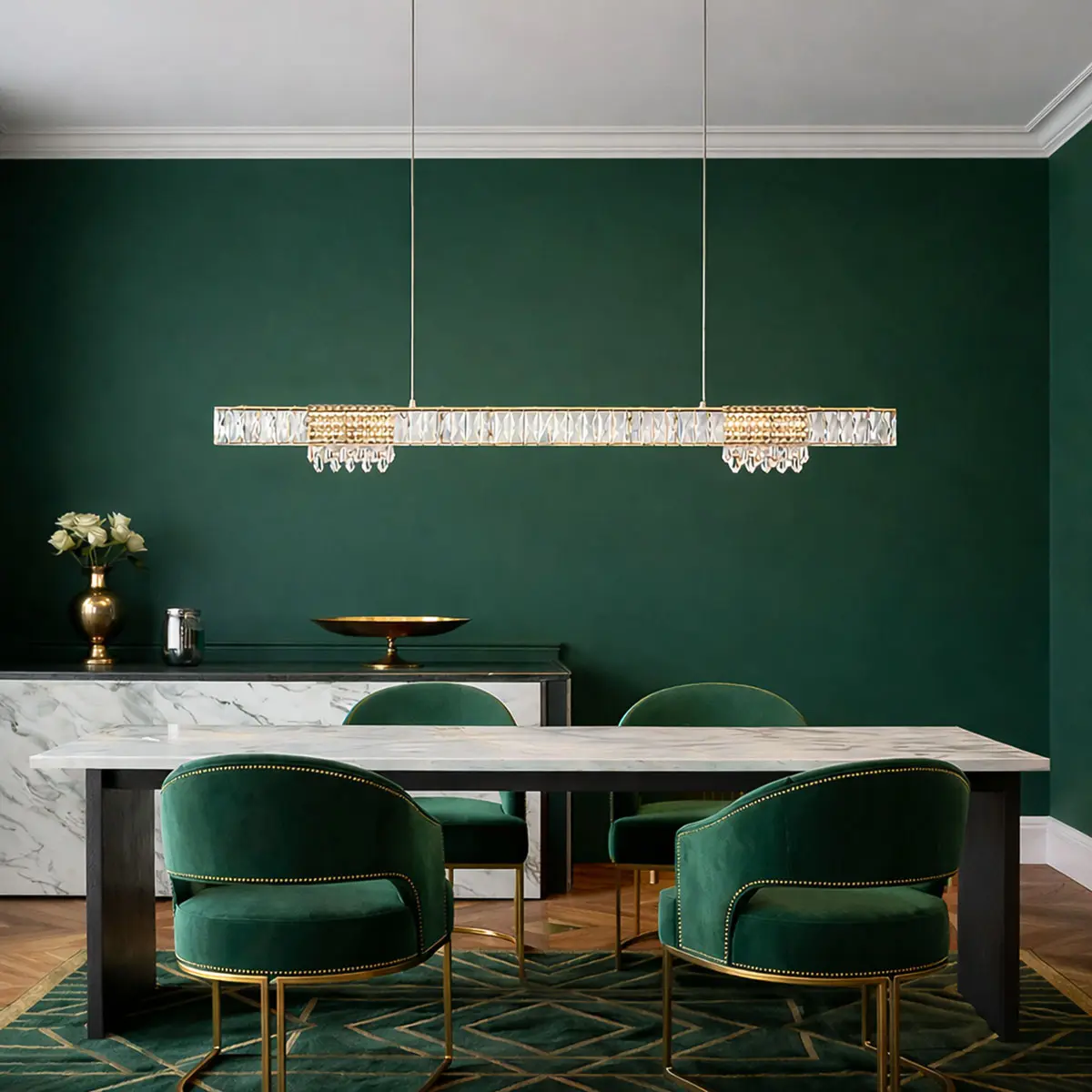 [ERIKA PE-GD] ERIKA LINEAR PENDANT LIGHT (Gold)