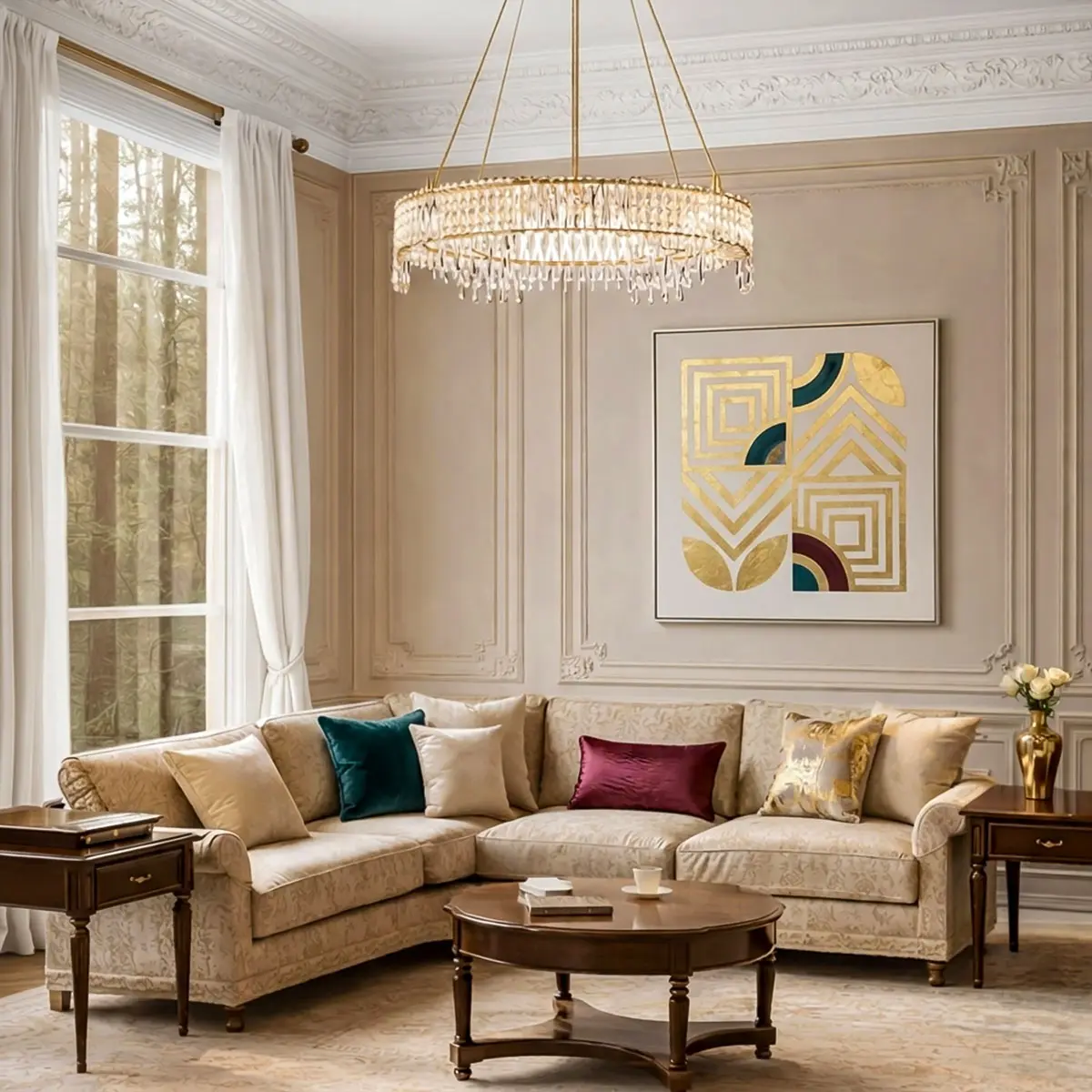 [ERIKA PE1T-GD] ERIKA 1 TIER PENDANT LIGHT (Gold)