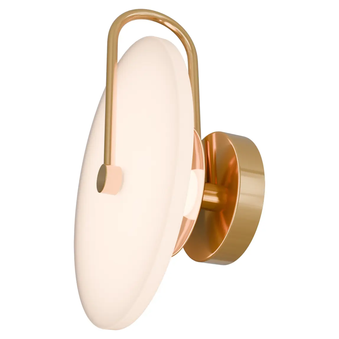 [BOW-MWL-5W-BR] BOWER 250MM ALABASTER ARM WALL LIGHT