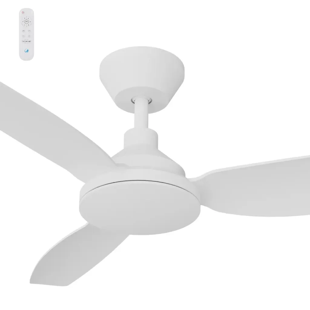 Clayfield DC 48" (1220mm) White No Light  - All ABS, Quick Connect Blade system.- WH
