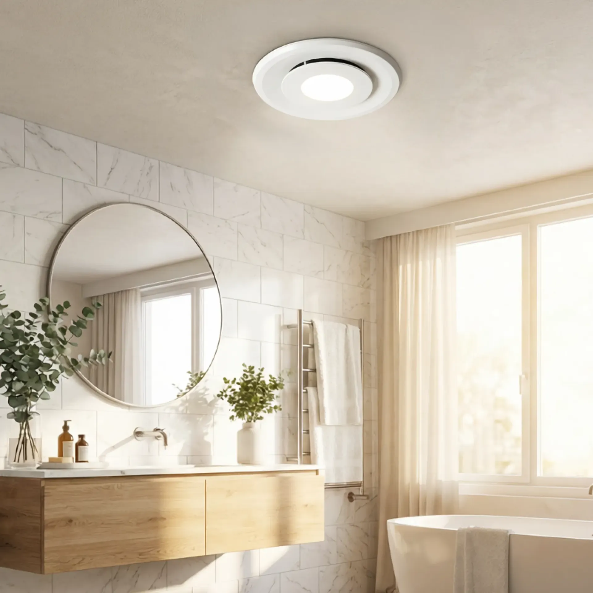 Extract Halo EC 240 Exhaust Fan with Light - White
