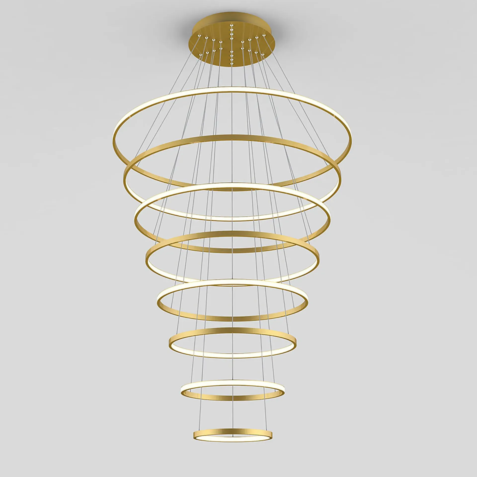 [5510128-GD-3K] Crown-8 Ring - Gold - 3K