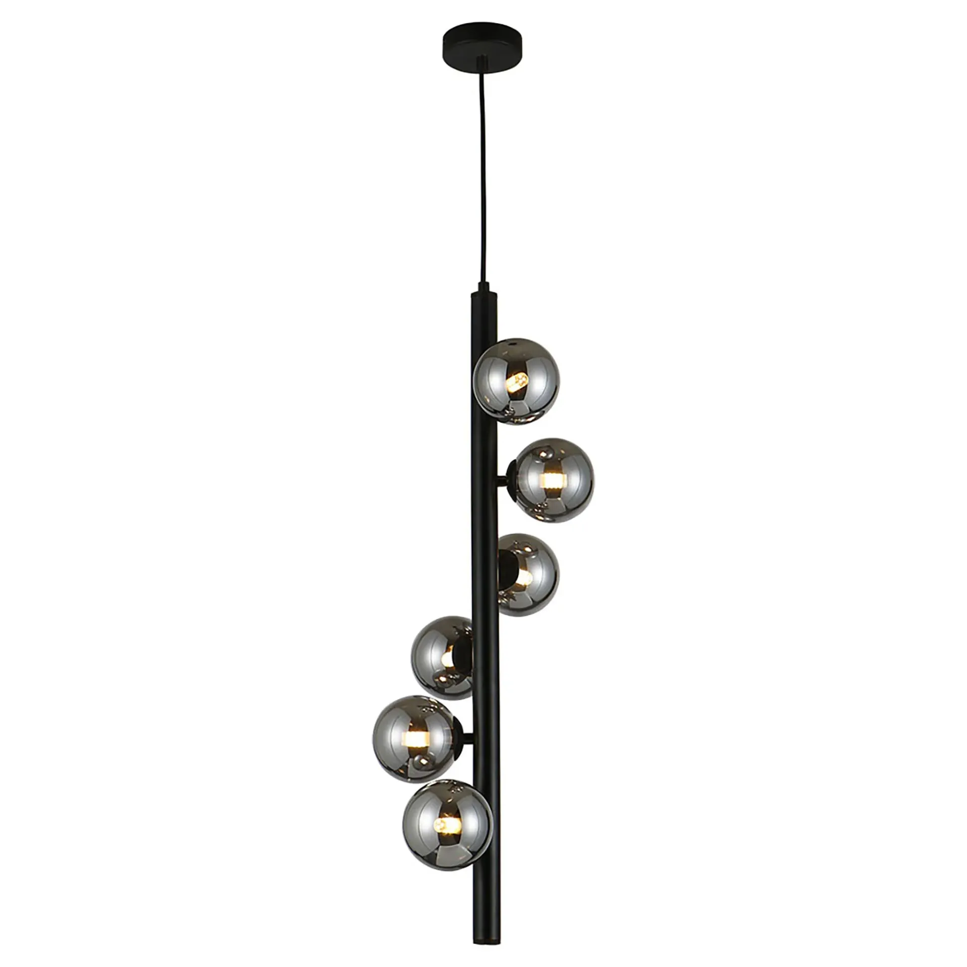 [5510169-BLK] Midday-6L-Drop Pendant-BLK
