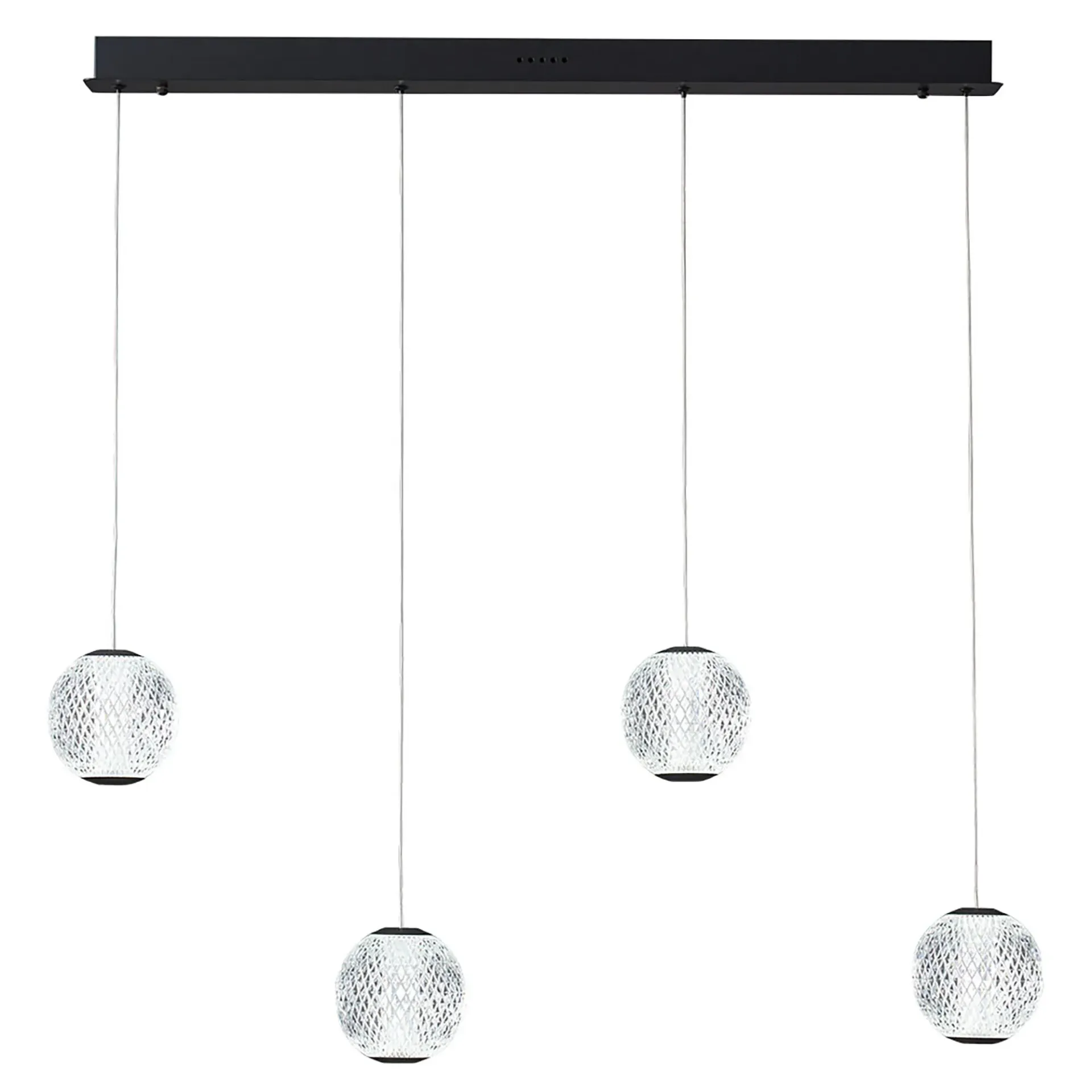 [5510184-BK-3K] Langdon-4 Light Bar LED Pendant- Black - 3K