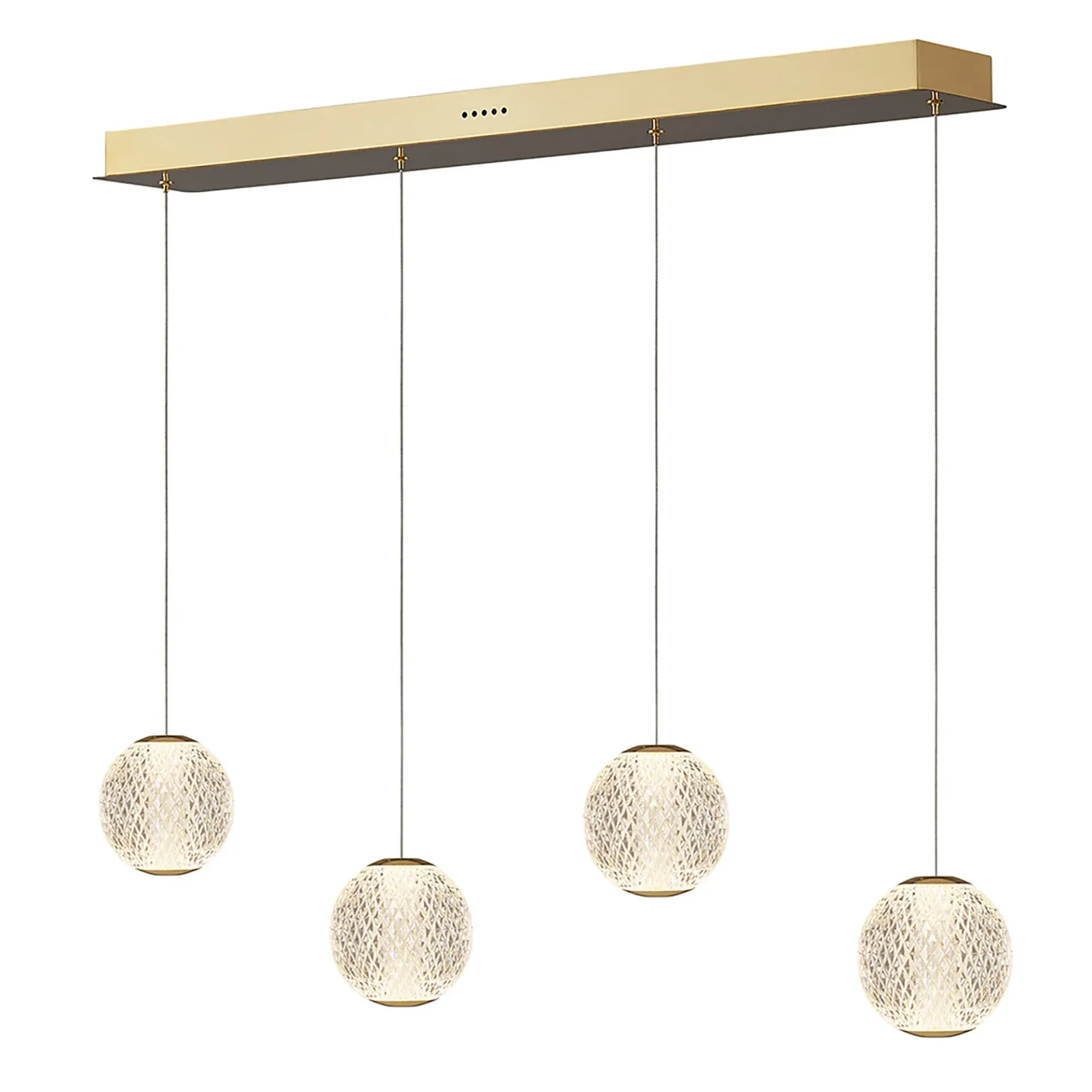 [5510184-GD-3K] Langdon-4 Light Bar LED Pendant - Gold - 3K