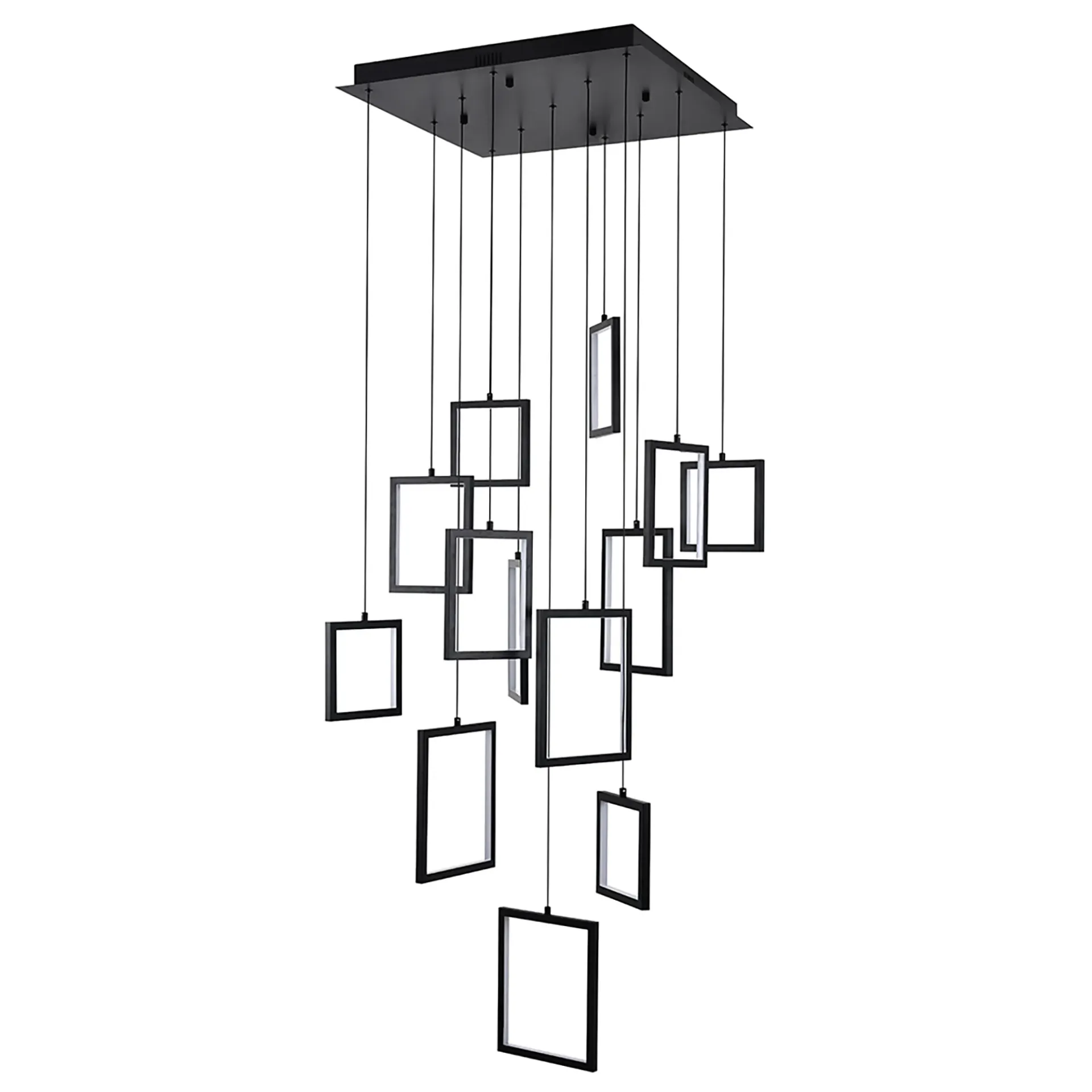 Dahli 13 Light Pendant - Black-3K