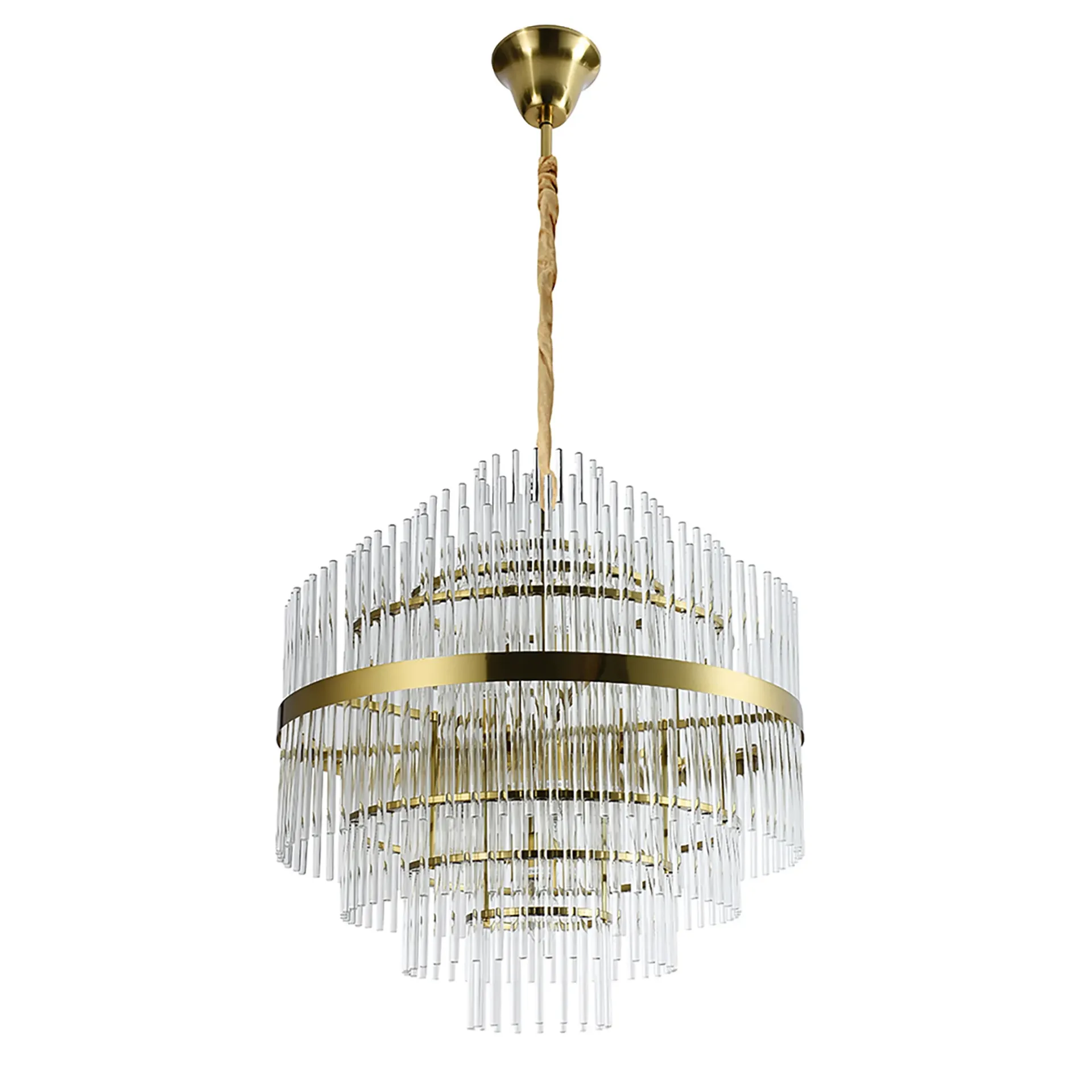 [5510251] Chloe Glass Pendant - 600mm - GD