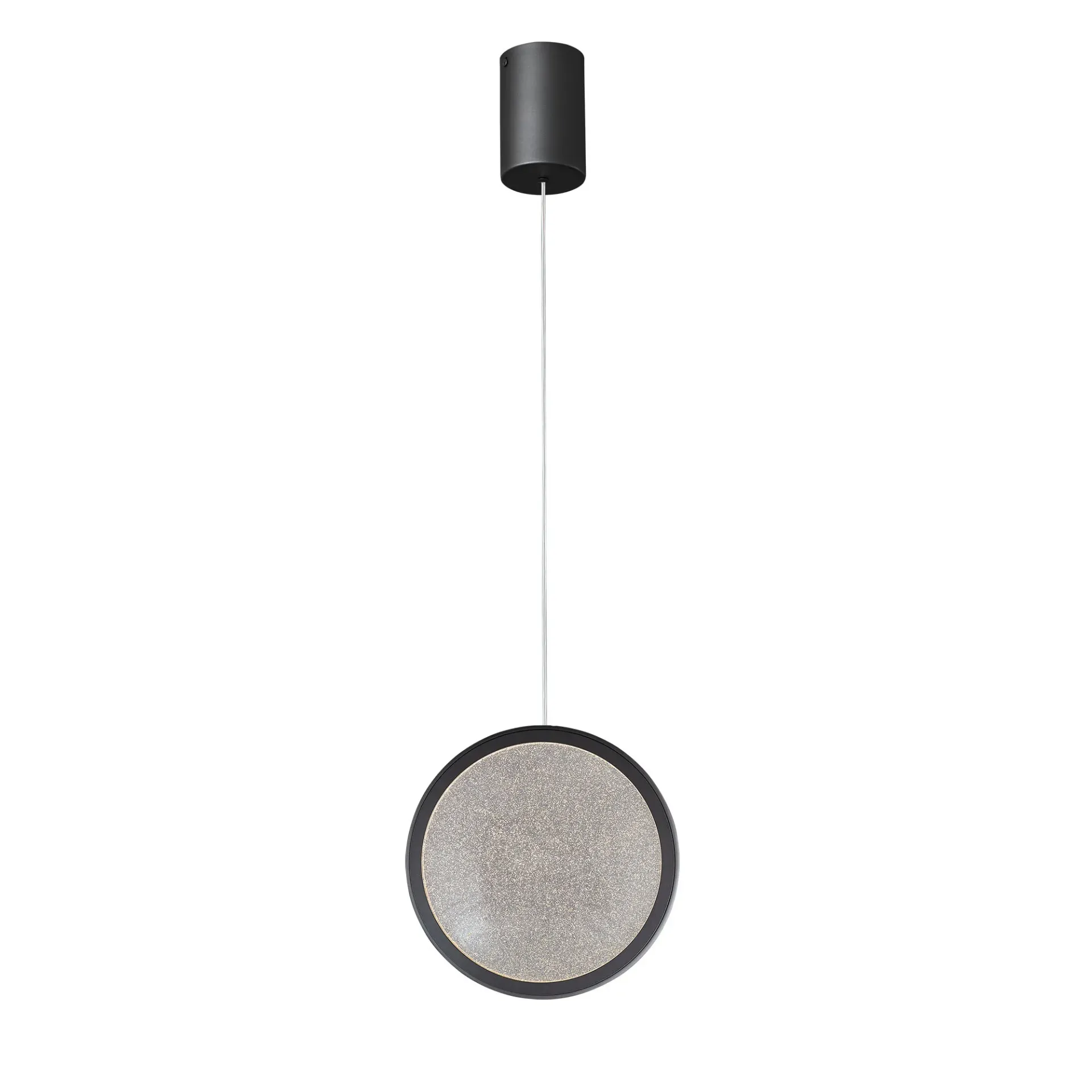 [5510301-BK] Arago Round Glass LED Pendant - 1 Light