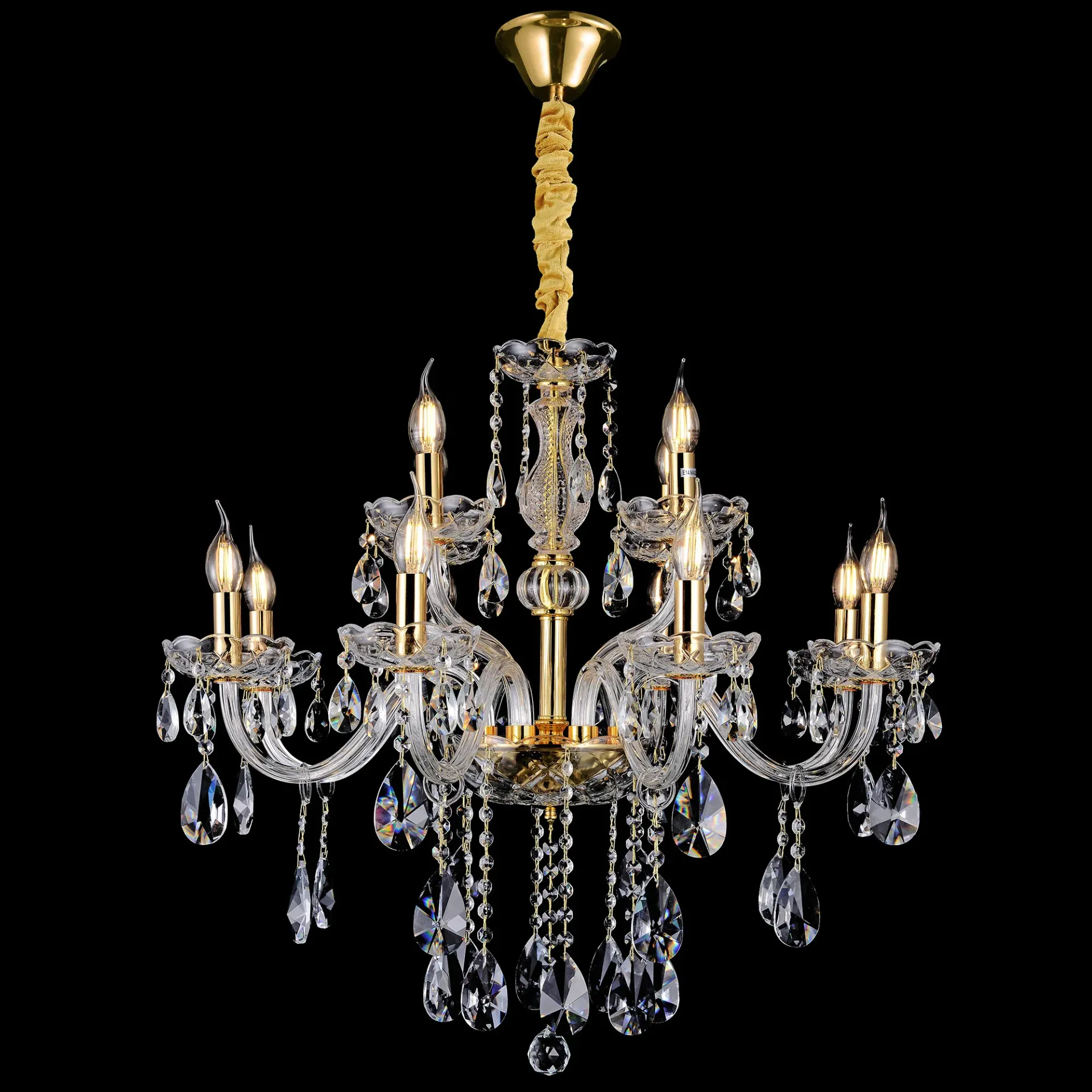 [5510398] Bromley Crystal Chandelier  - 8-4 Light