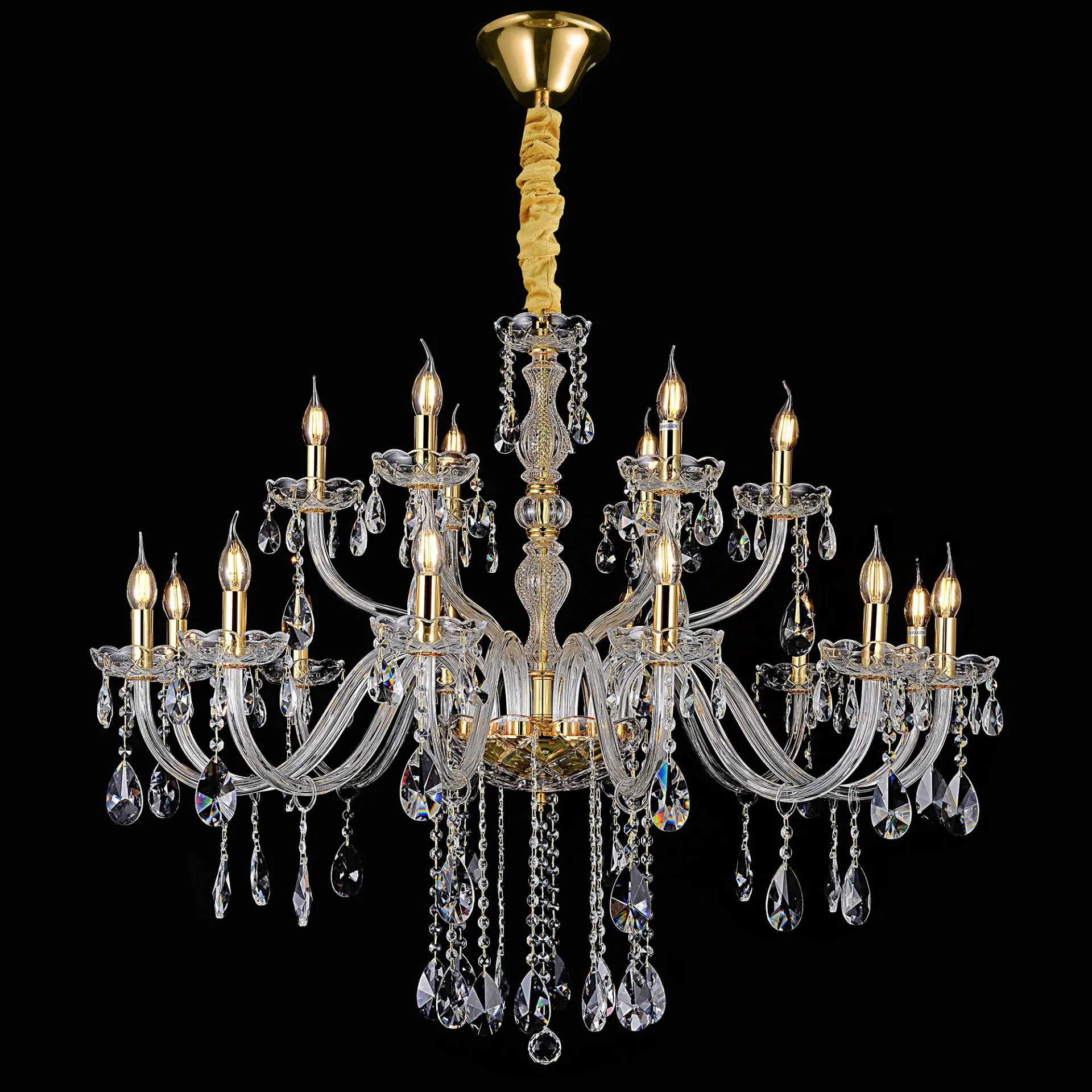 [5510400] Bromley Crystal Chandelier  - 12-6 Light