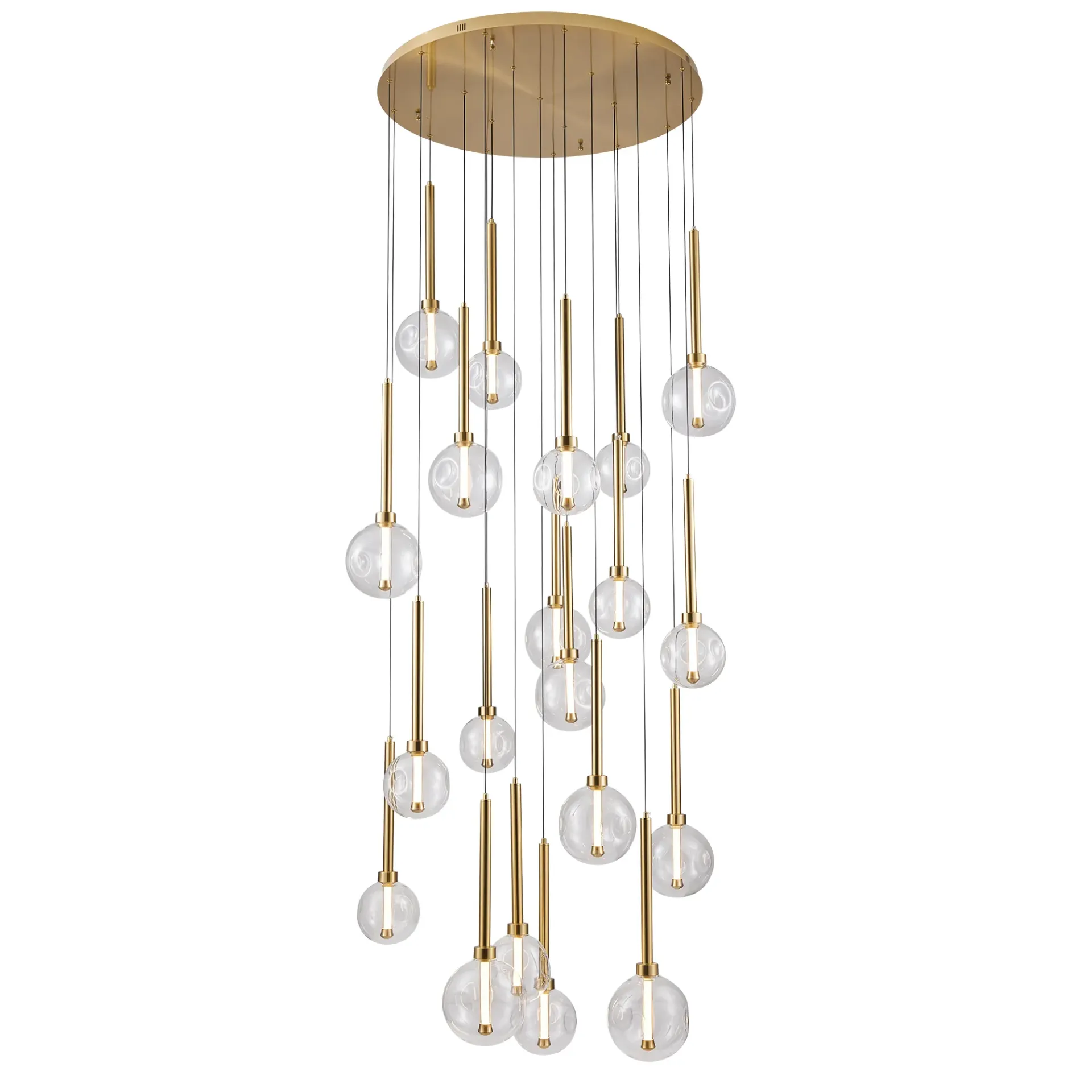 Meteor 20 Light Pendant - Gold