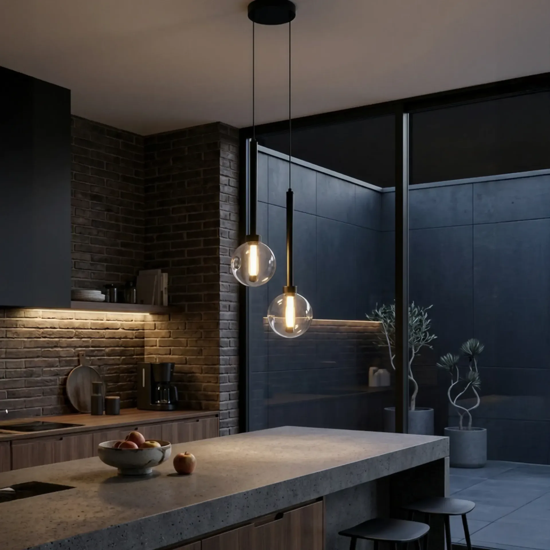 [5510432] Meteor 2 Light Pendant - Black