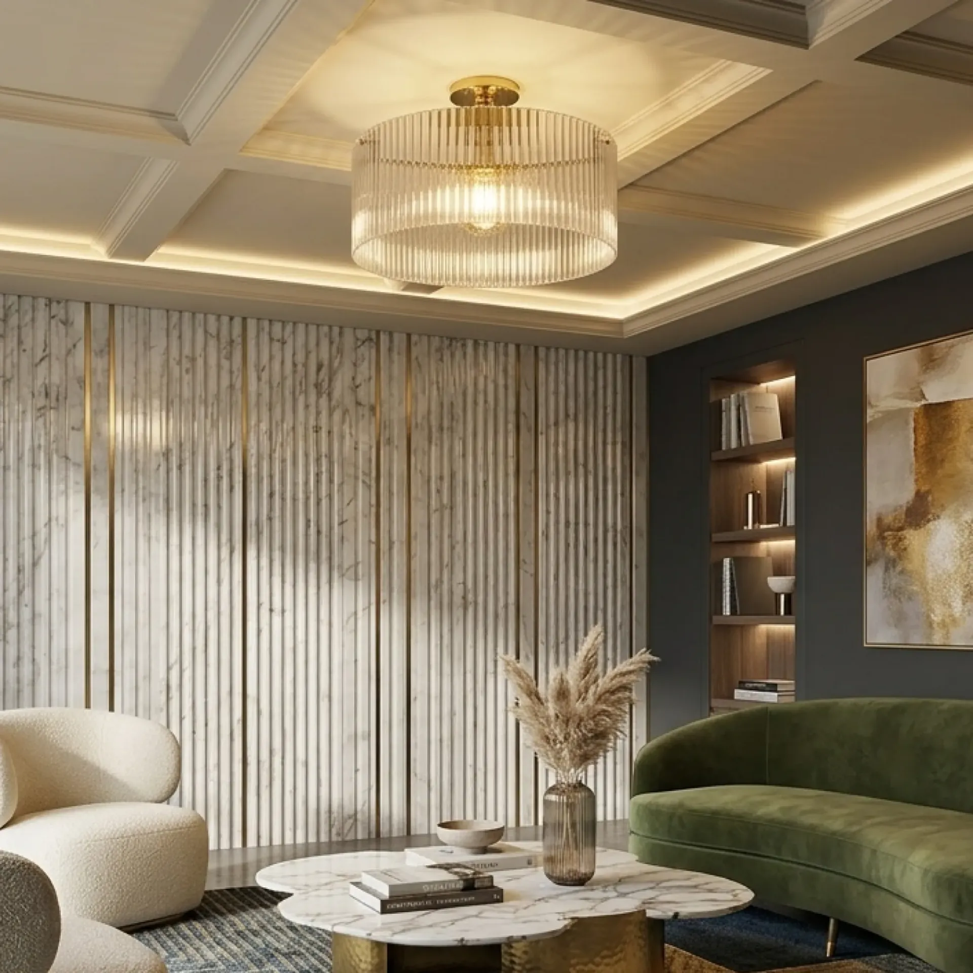 Medici 400mm Round Glass CTC - Gold