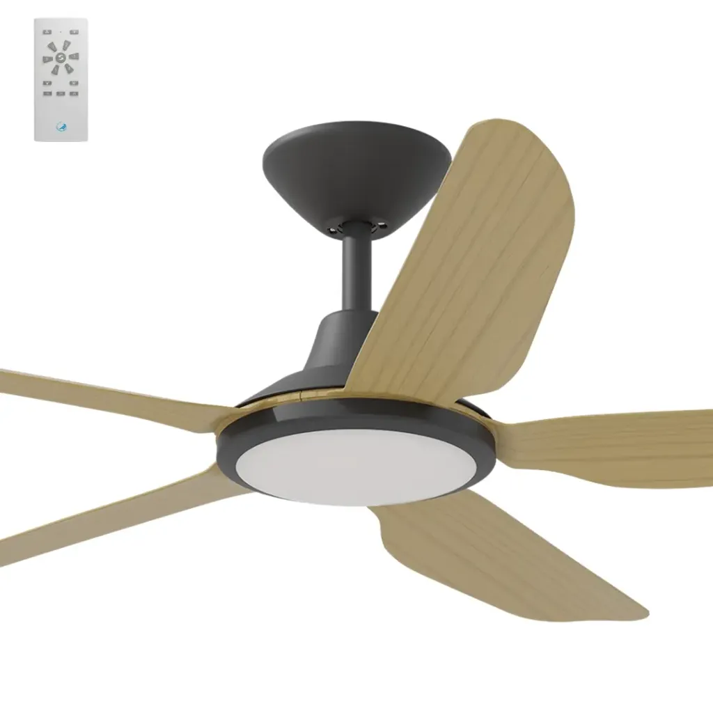 Storm DC 52" Kit - Black With Light (STO-552-BK-L) Plus Bamboo Blades (STO-B52-BA) - two boxes