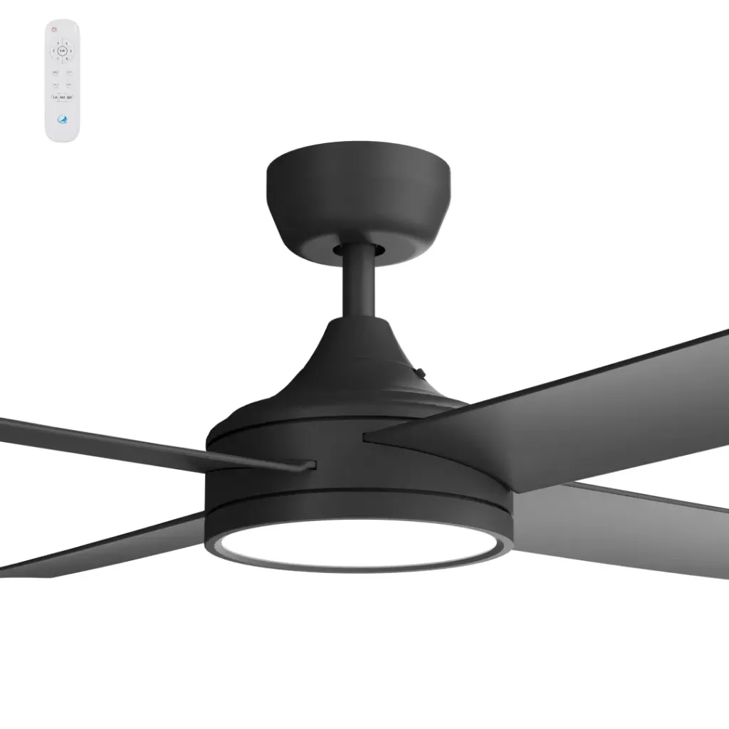 Breeze Silent DC PRO 48" All ABS with 24w LED Light kit with Remote Control - Quick Connect