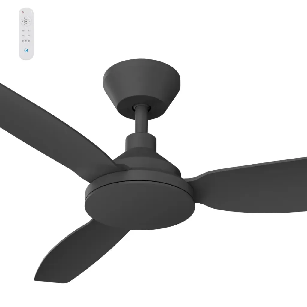 Clayfield DC 52" (1320mm) Black No Light  - All ABS, Quick Connect Blade system.