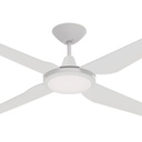 Domus Motion 52" Coastal Indoor/Outdoor Ceiling Fan with Remote & 18W Dimmable CCT LED Light