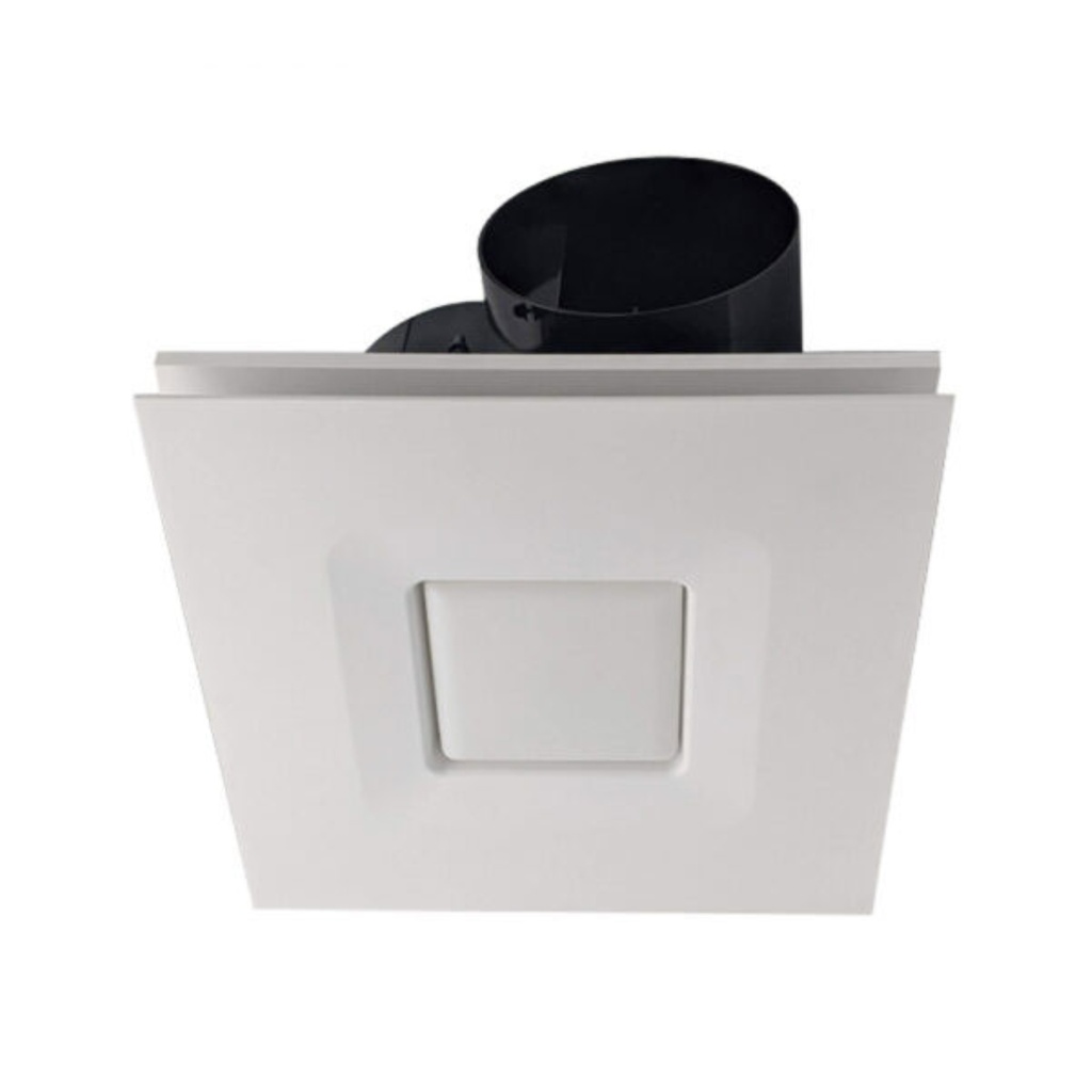 White Hybrid DIY Exhaust Fan with LED Light