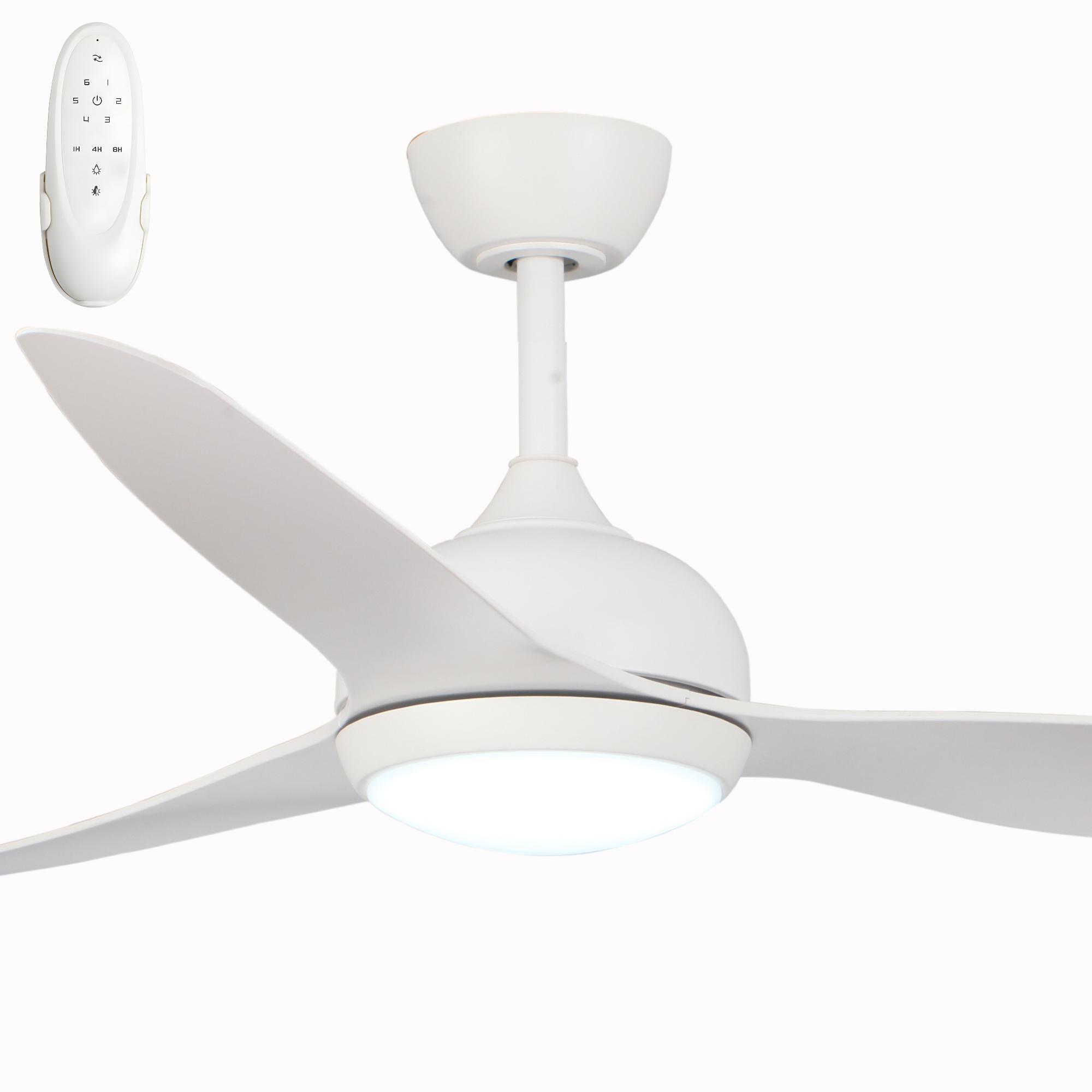 Fanco Eco Style 60" DC Indoor/Outdoor Ceiling Fan with 24W CCT LED Light and Remote