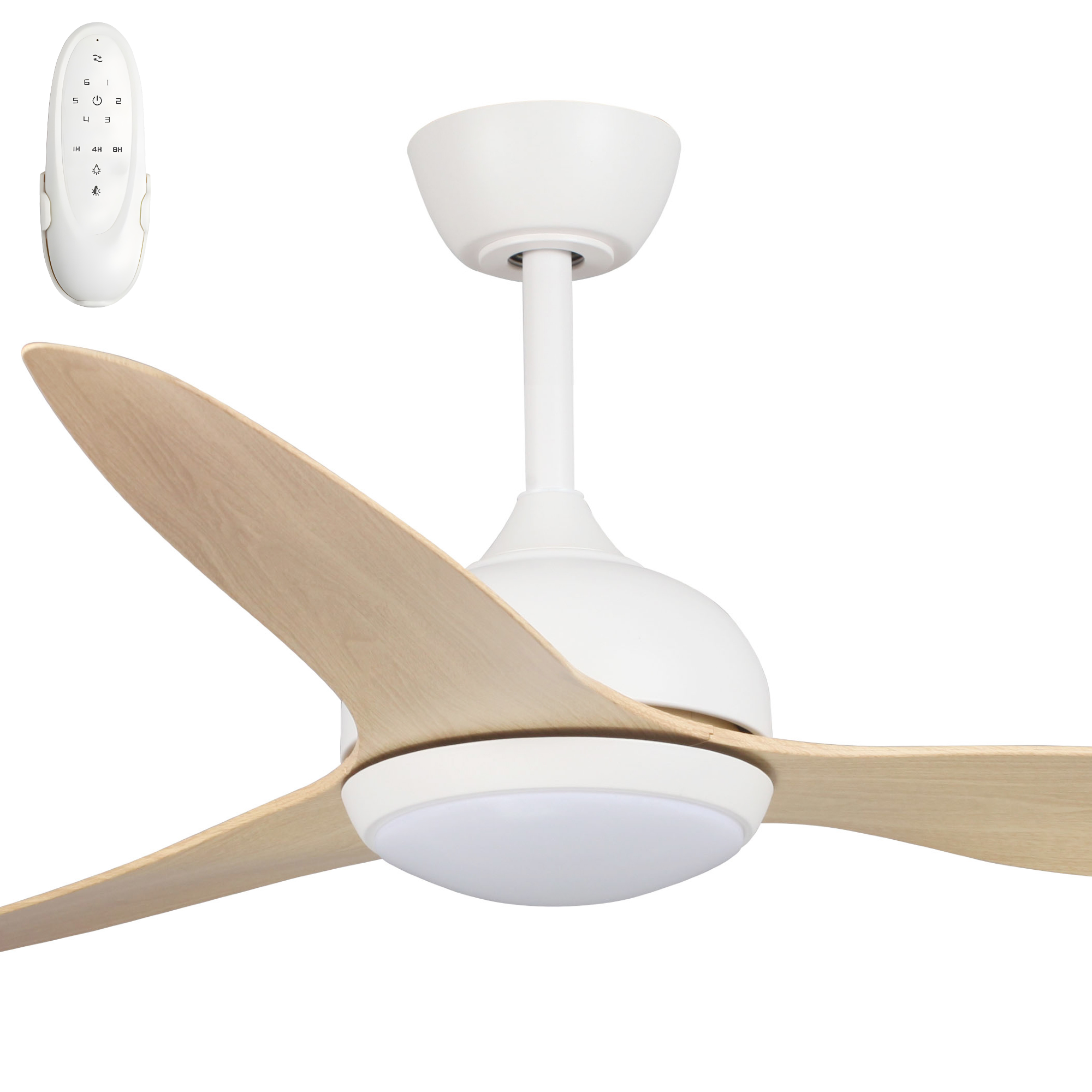 Fanco Eco Style 60" DC Indoor/Outdoor Ceiling Fan with 24W CCT LED Light and Remote