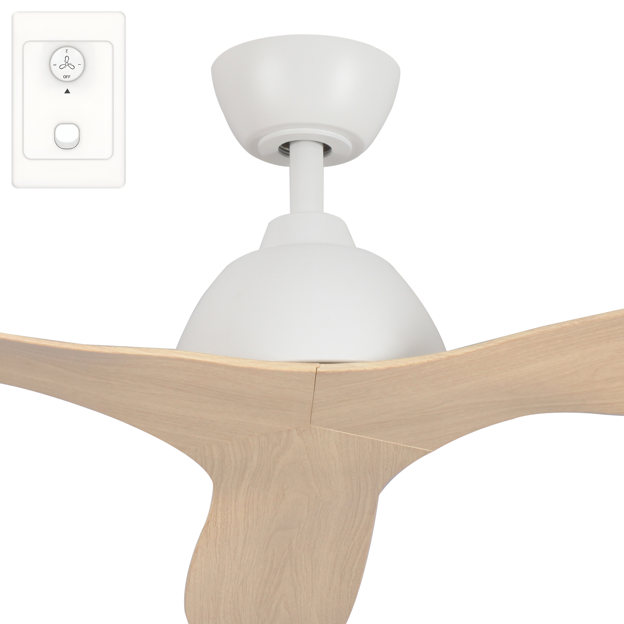 Fanco Breeze 52" AC Ceiling Fan with Wall Controller