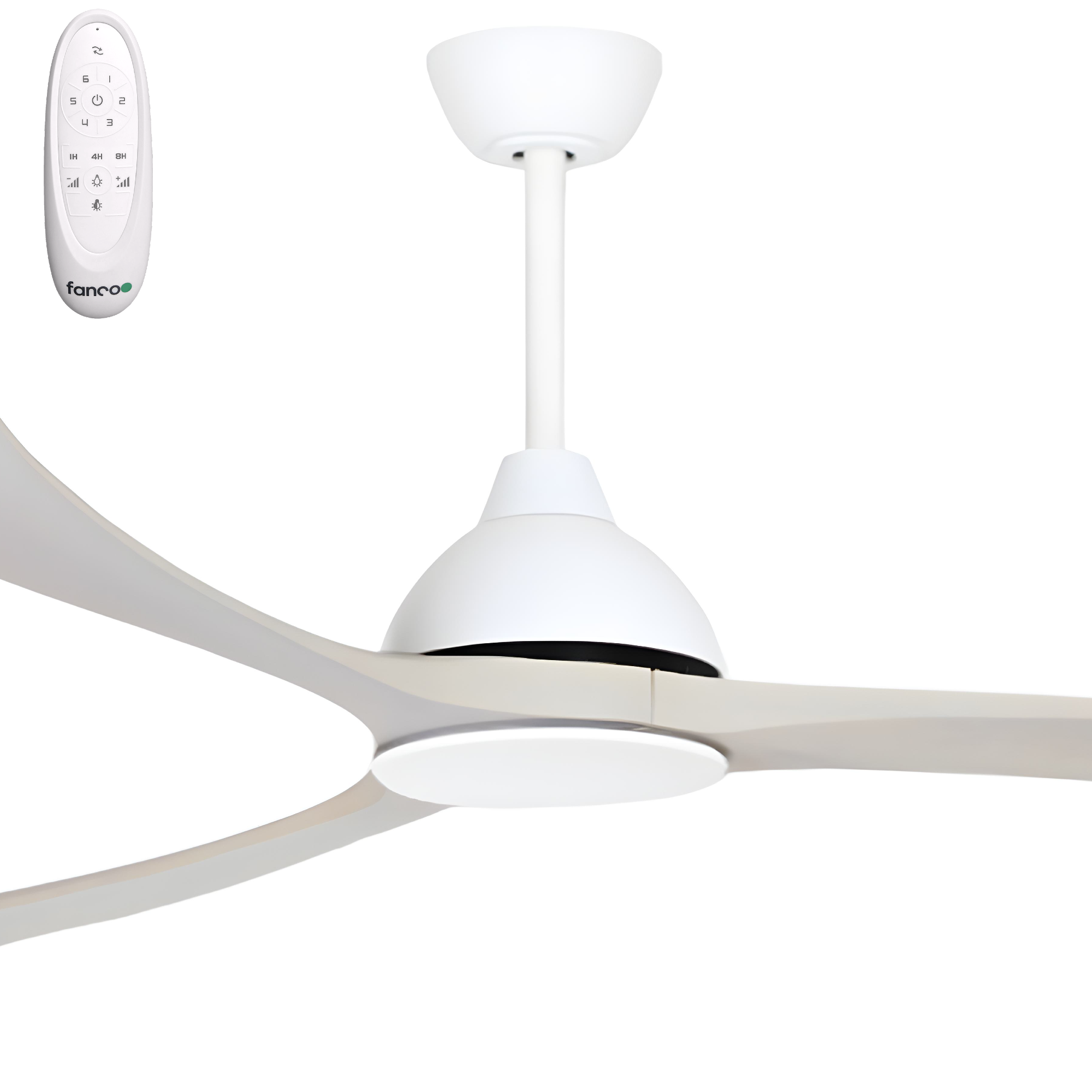 Fanco Sanctuary Oversized 92" Commercial DC Ceiling Fan with Remote for Large Indoor/Outdoor Areas