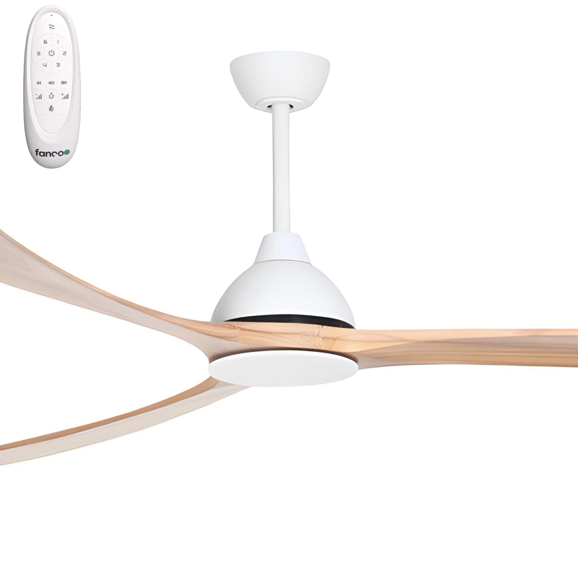 Fanco Sanctuary Oversized 92" Commercial DC Ceiling Fan with Remote for Large Indoor/Outdoor Areas
