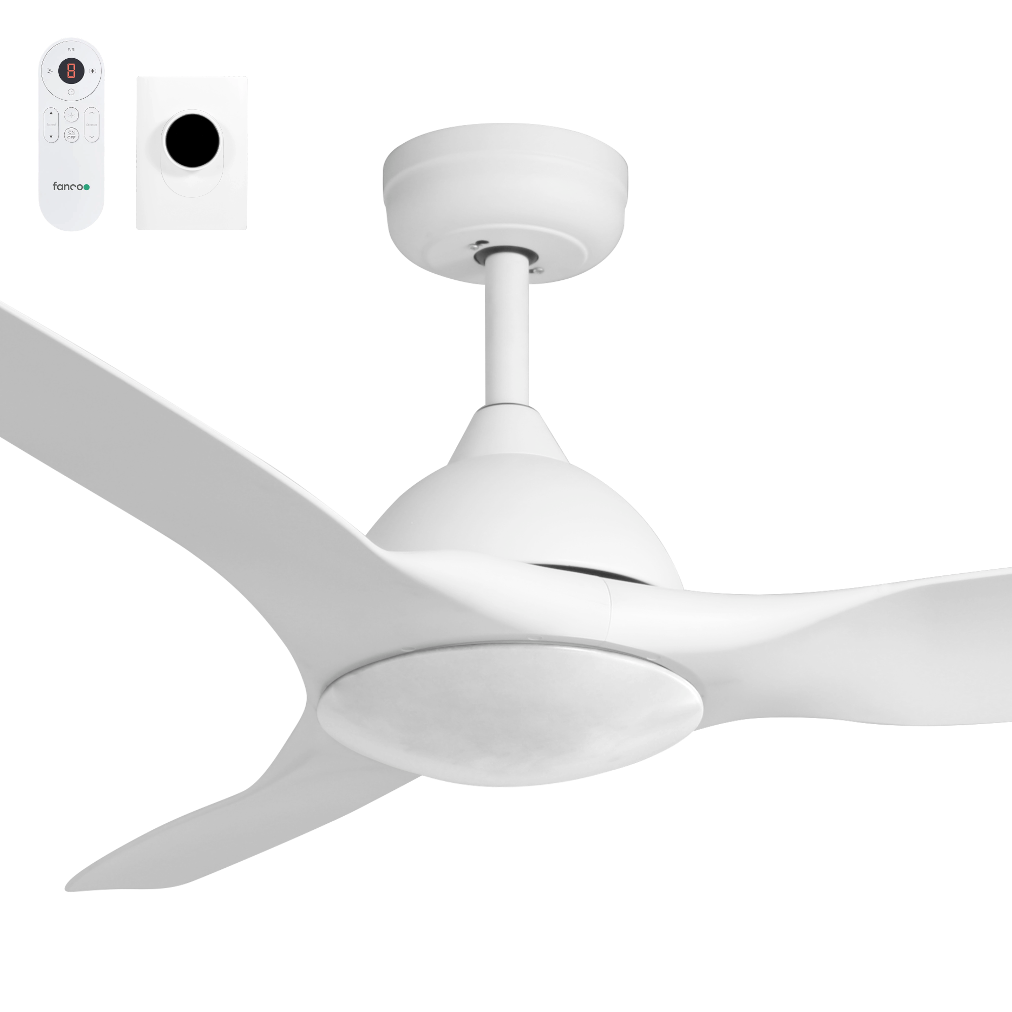 Fanco Horizon Smart 52" DC Ceiling Fan with Wall Control and Remote
