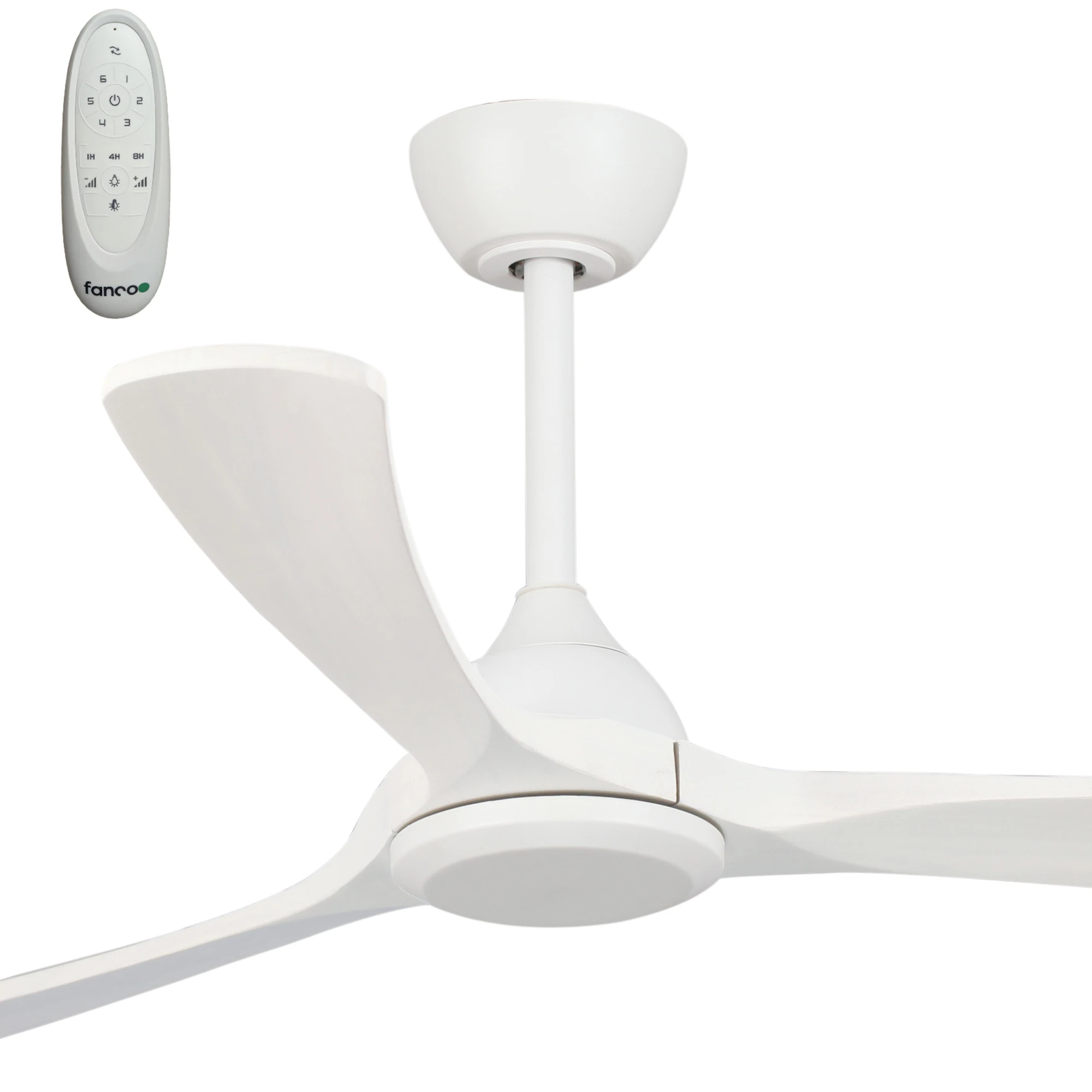 Fanco Sanctuary DC 52" Solid Timber Blade Indoor/Outdoor Ceiling Fan With Remote